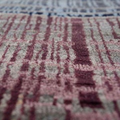 Handgeknüpfter Almas Modern Wool & Bamboo Silk Teppich - 4'1" x 5'11"
