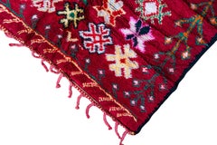 Hand-Knotted Amazigh Berber Wool Rug, Multicolored, Tribal