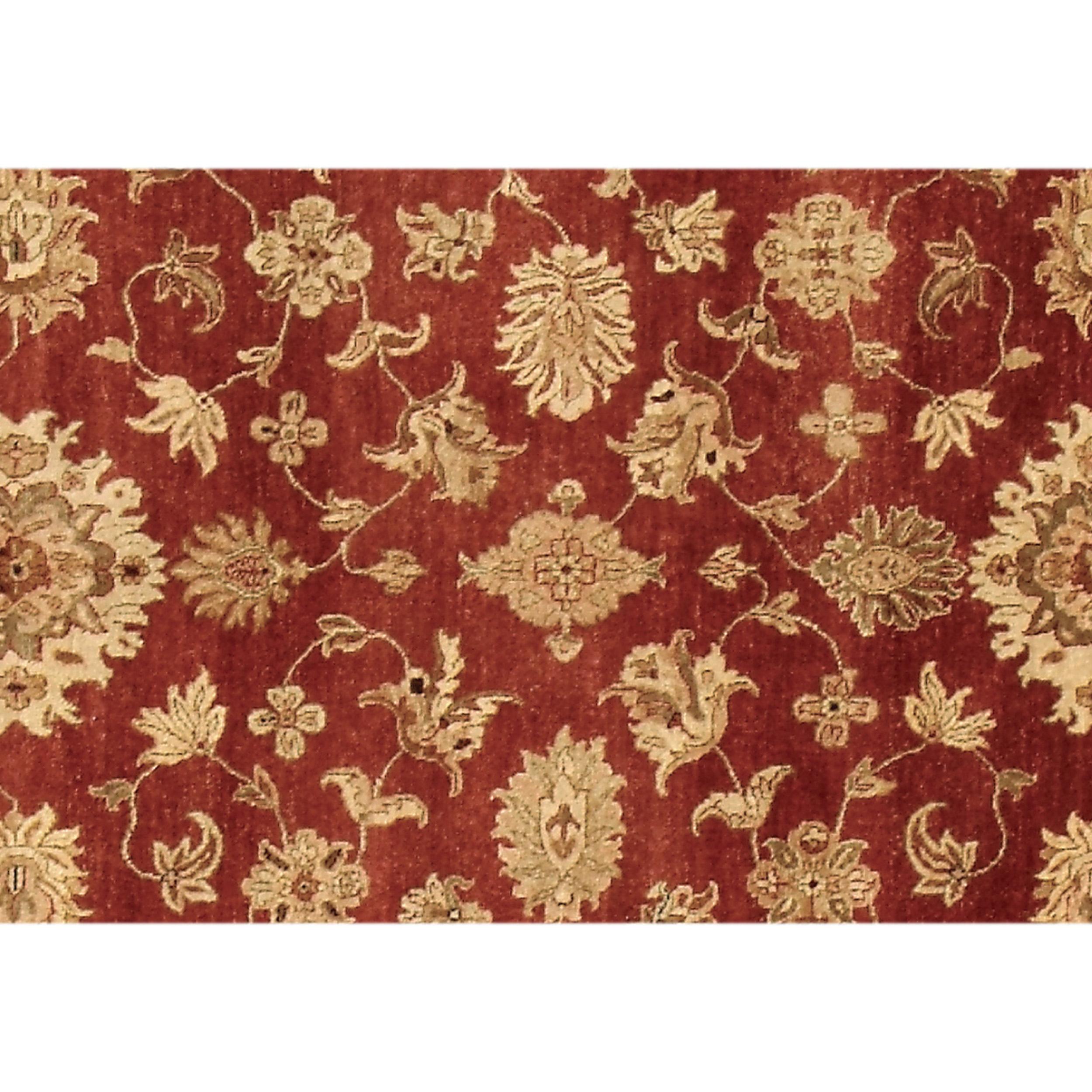 Luxuriöser traditioneller handgeknüpfter Amritsar Mahal Wood Rose/Gold 12x24 Teppich (Indisch) im Angebot