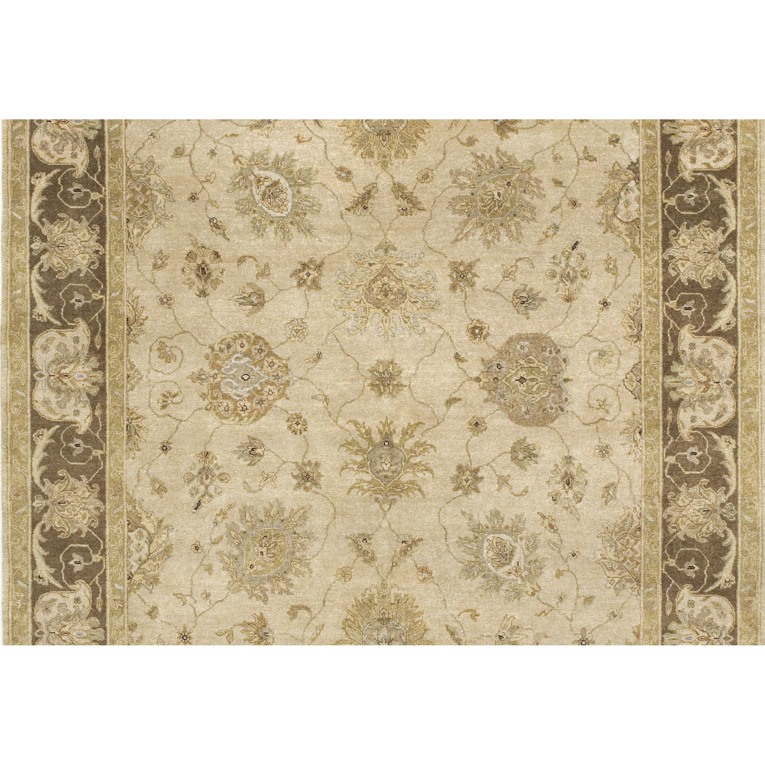 Luxury Traditional Hand-Knotted Amritsar Mogul Beige/Brown 12x24 Rug In New Condition For Sale In Secaucus, NJ