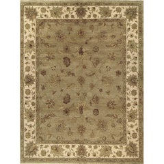 Tappeto tradizionale di lusso annodato a mano Amritsar Oushak Beige/Ivory 12X15