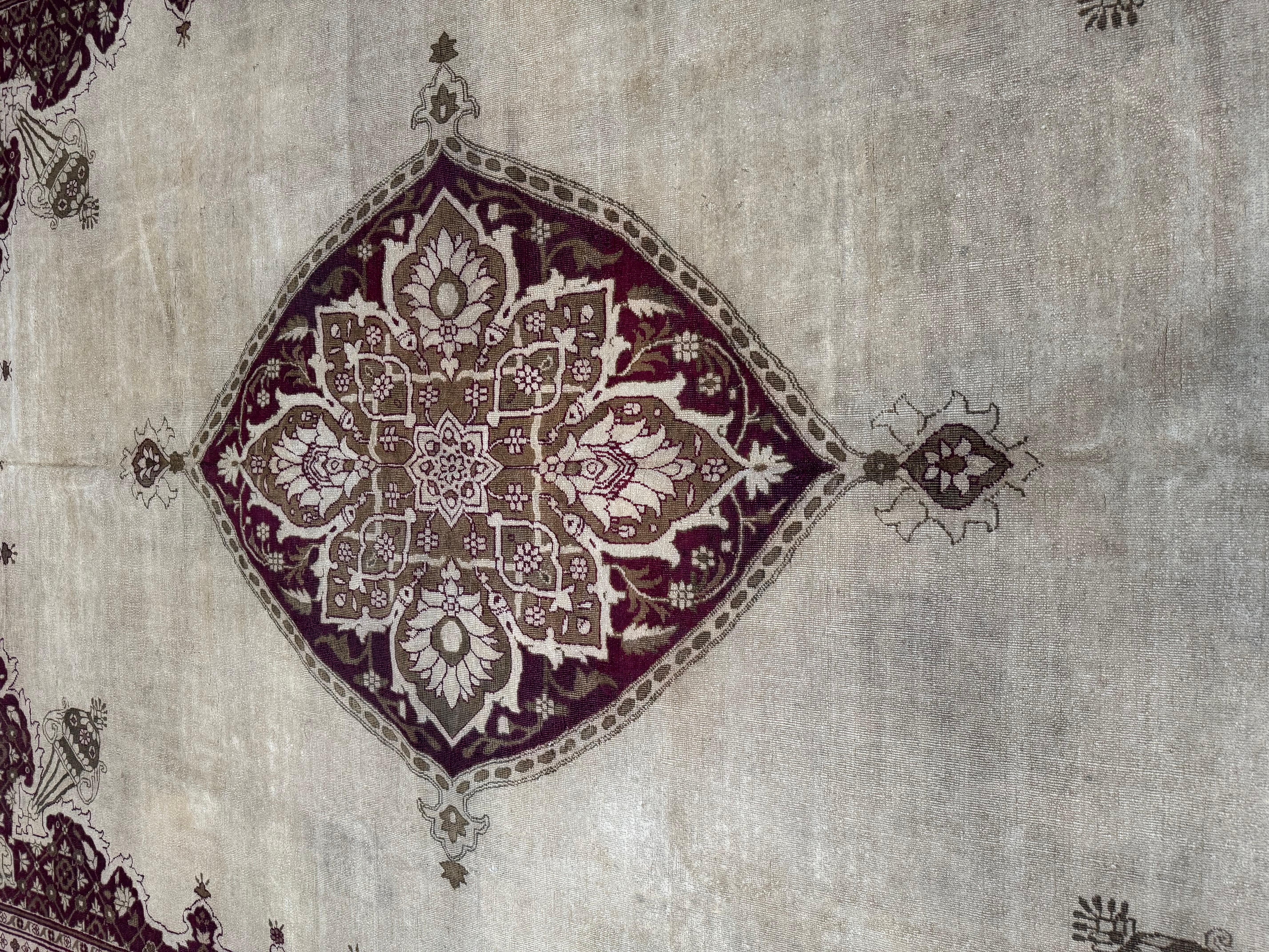 Altro Tappeto in lana di Amritsar annodato a mano - 14,9' x 11,10' in vendita