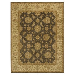 Luxury Traditional Hand-Knotted Amritsar Ziegler Brown/Beige 12x24 Rug