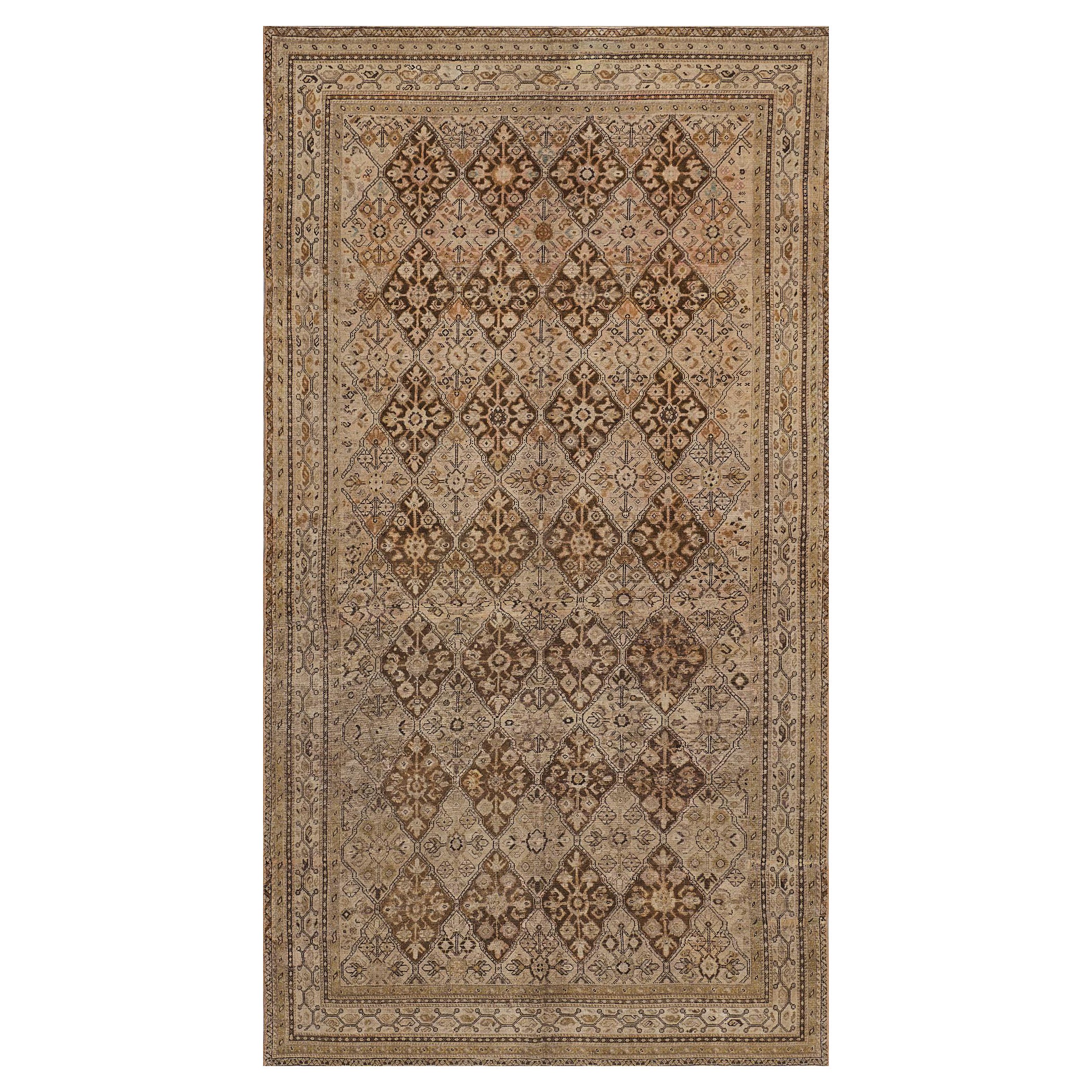 Tapis persan à fleurs, noué à la main, de l'Antiquité, vers 1900, Malayer en vente