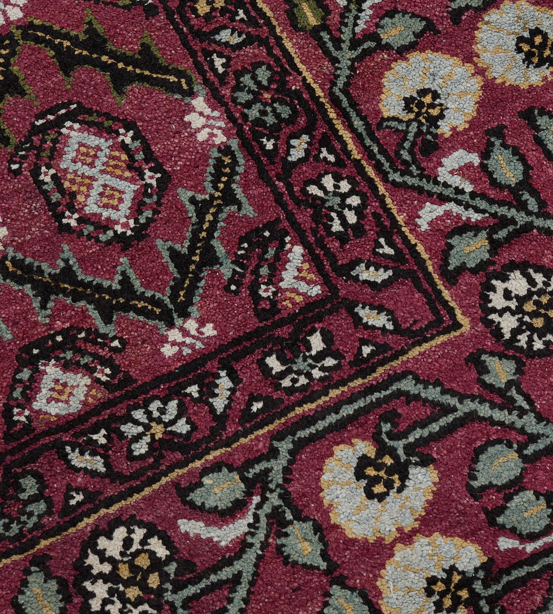 20th Century Hand-knotted Antique Circa-1900 Indian Agra Rug For Sale