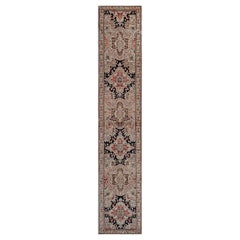 Runner Karabah antico, annodato a mano, risalente a circa il 1900