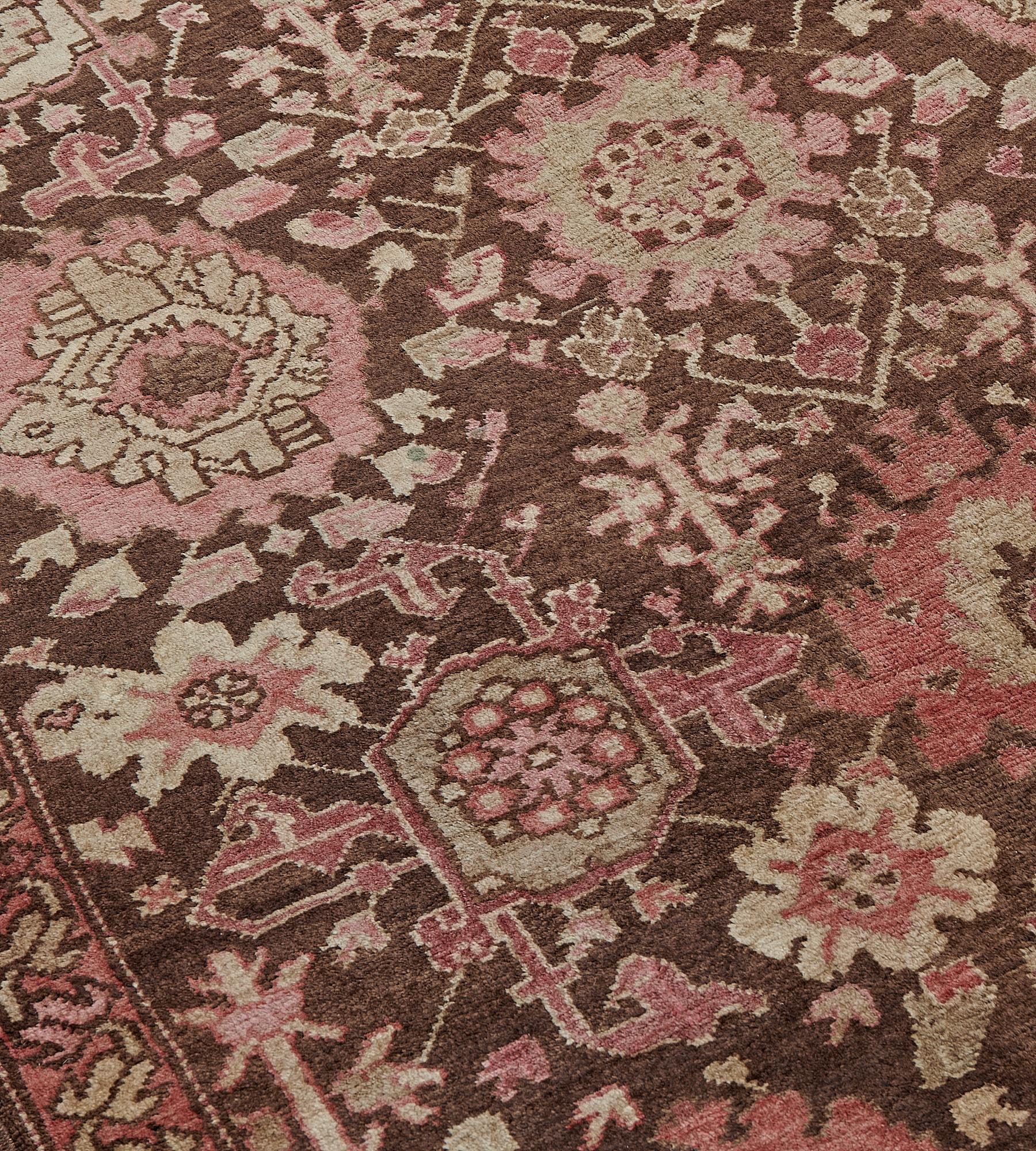 Caucasian Hand-knotted Antique Circa-1910 Wool Karabagh Runner For Sale