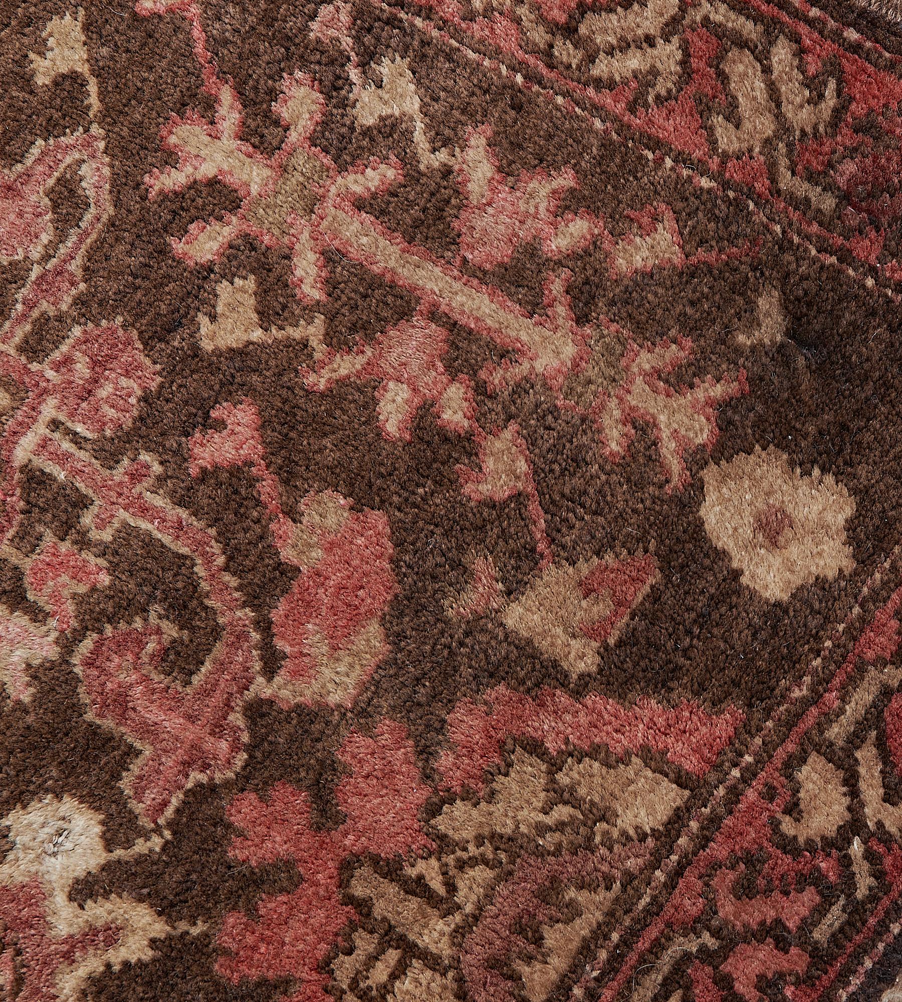 Hand-Knotted Hand-knotted Antique Circa-1910 Wool Karabagh Runner For Sale