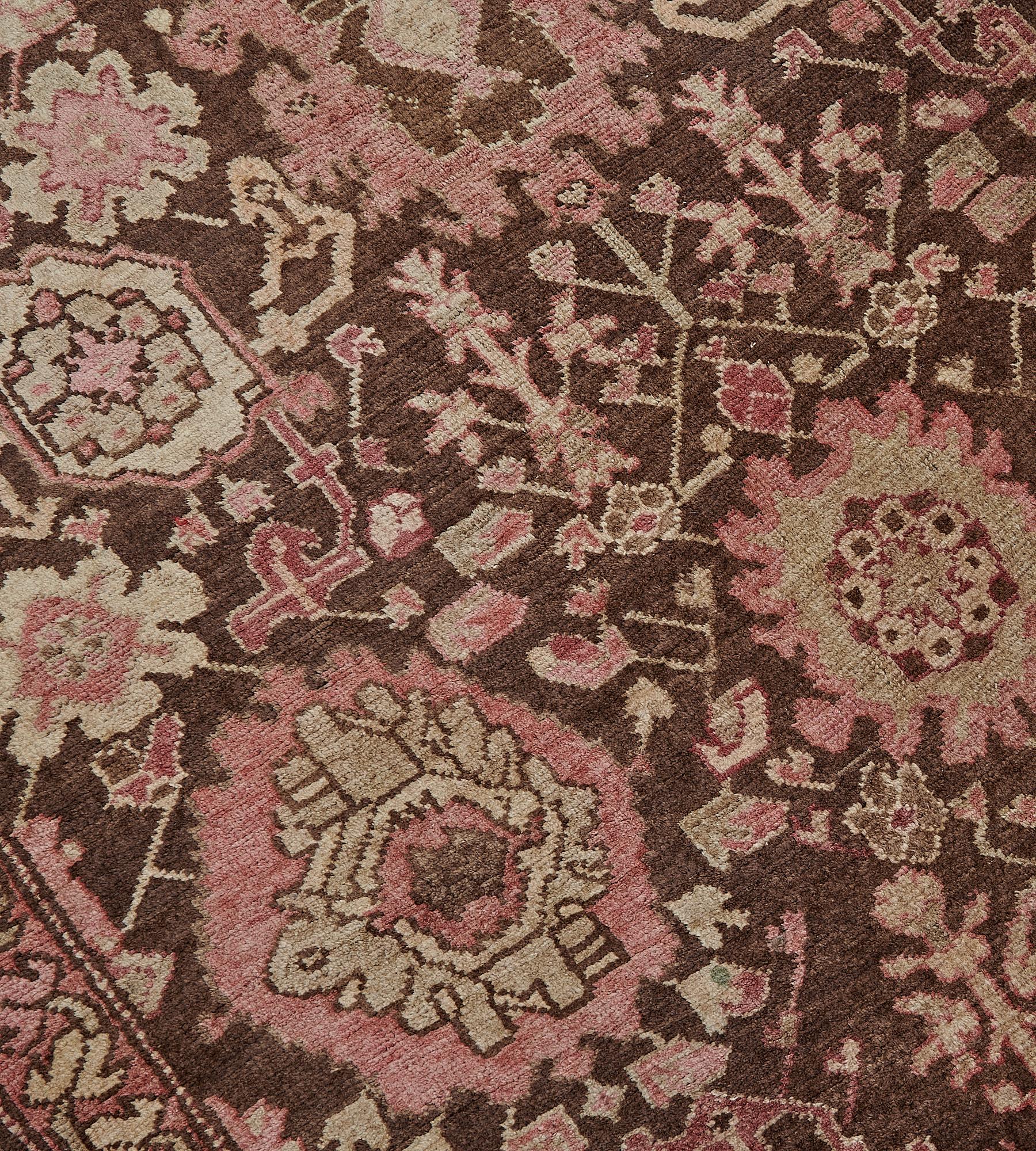 20th Century Hand-knotted Antique Circa-1910 Wool Karabagh Runner For Sale