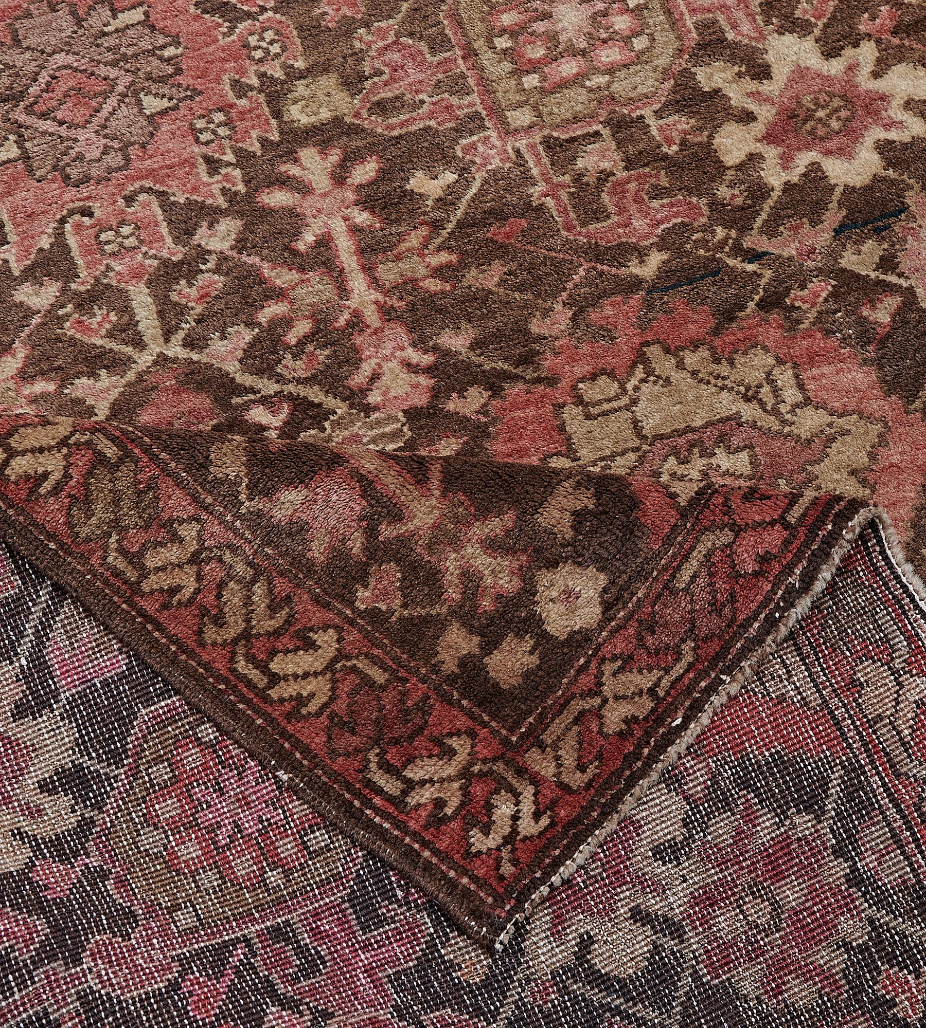 Hand-knotted Antique Circa-1910 Wool Karabagh Runner For Sale 1