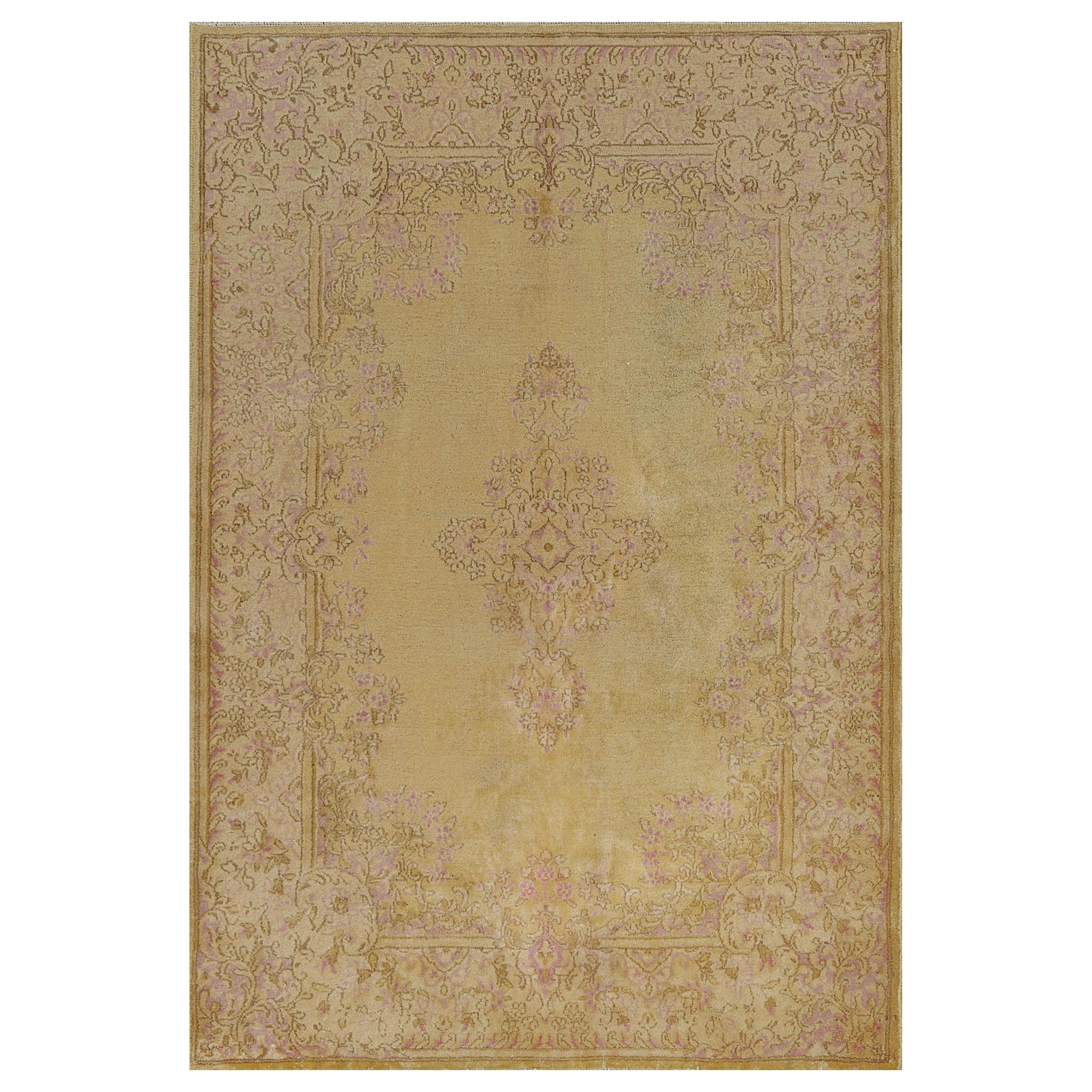 Tappeto Kerman in lana antico, annodato a mano, risalente a circa il 1920 in vendita
