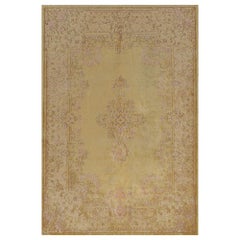 Handgeknüpfter antiker CIRCA-1920 Kerman-Teppich aus Wolle