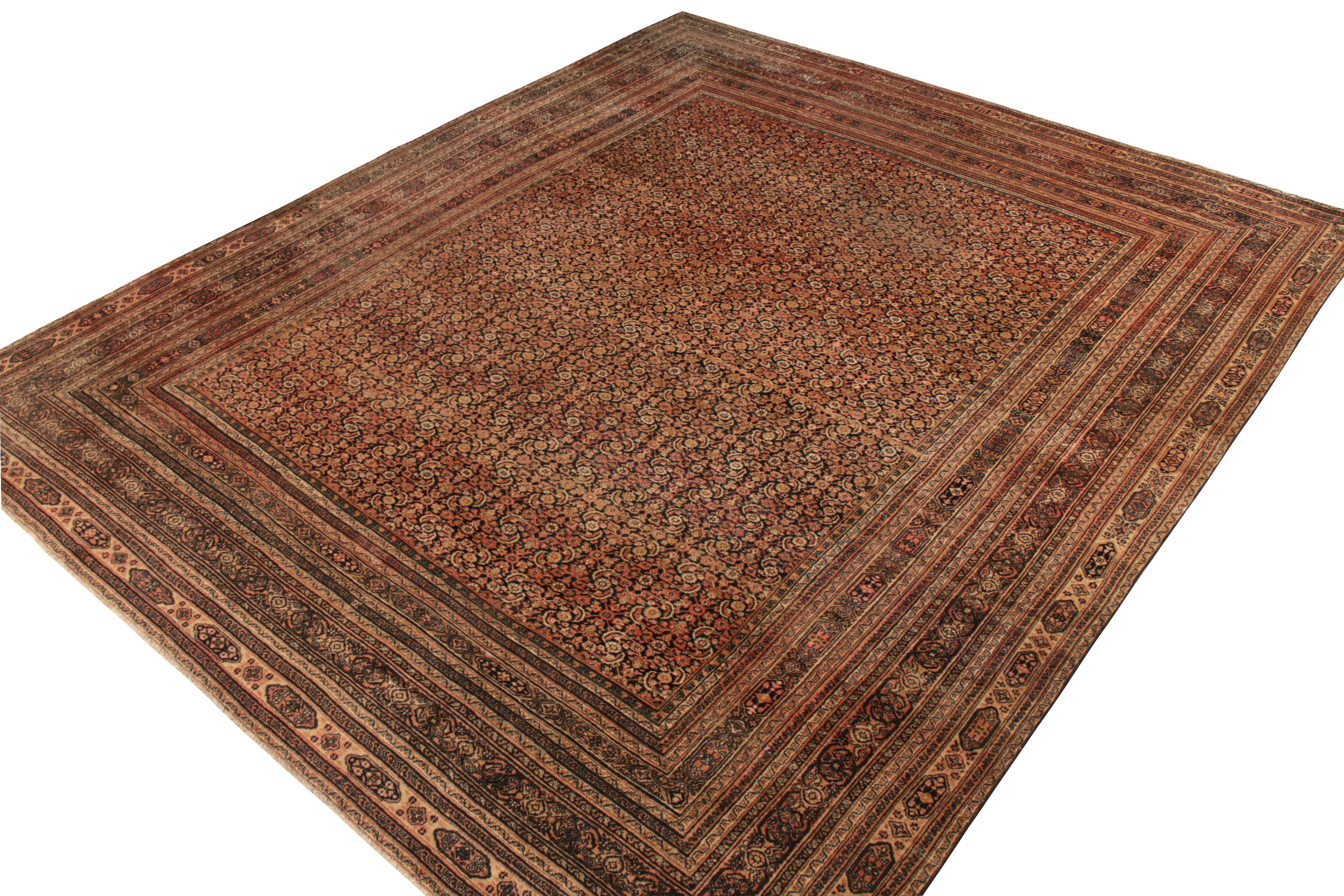 Other Hand-Knotted Antique Doroksh Persian Rug All Over Pattern For Sale