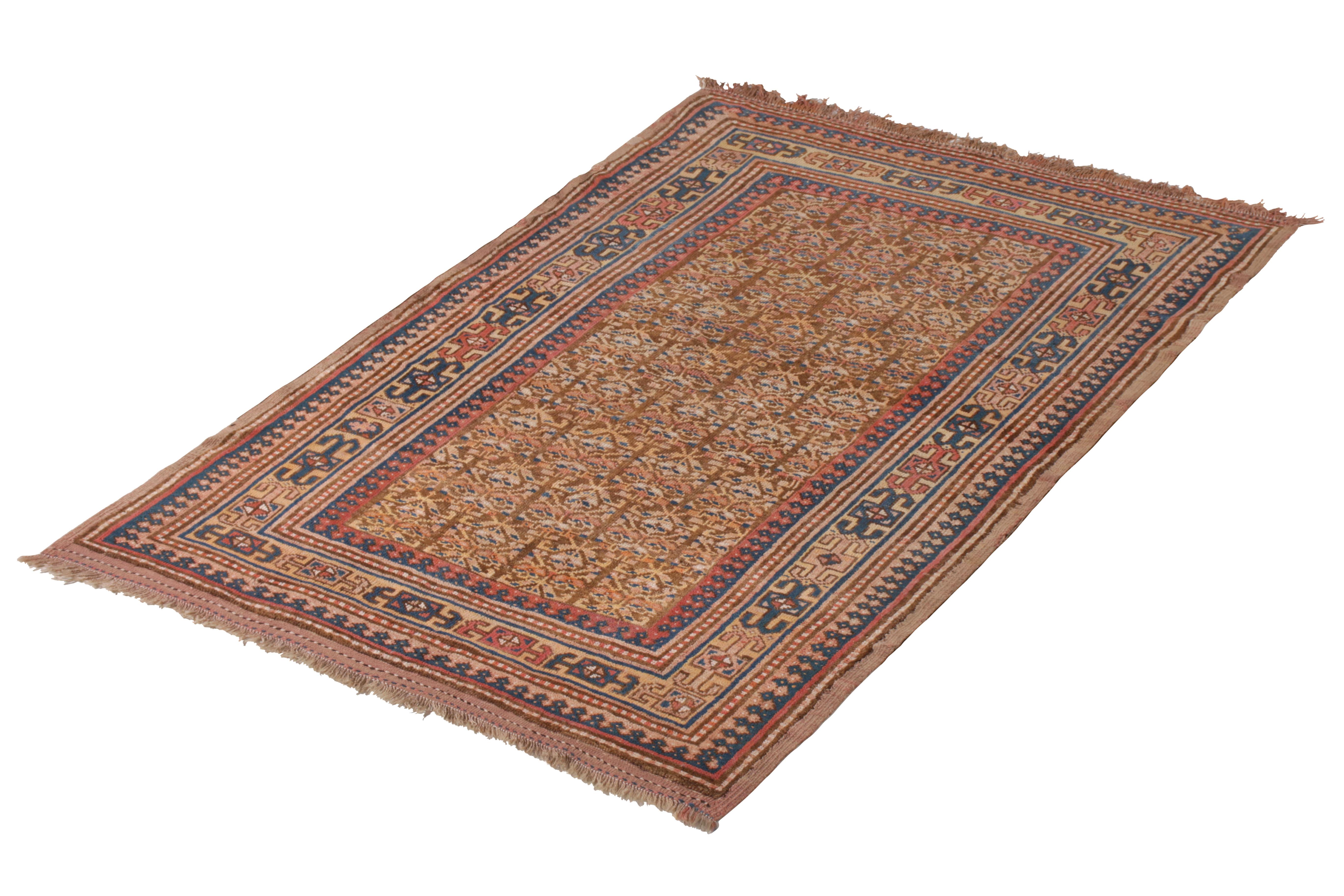 Handgeknüpfter antiker Hamadan-Teppich mit geometrischem Muster von Teppich & Kelim (Sonstiges) im Angebot