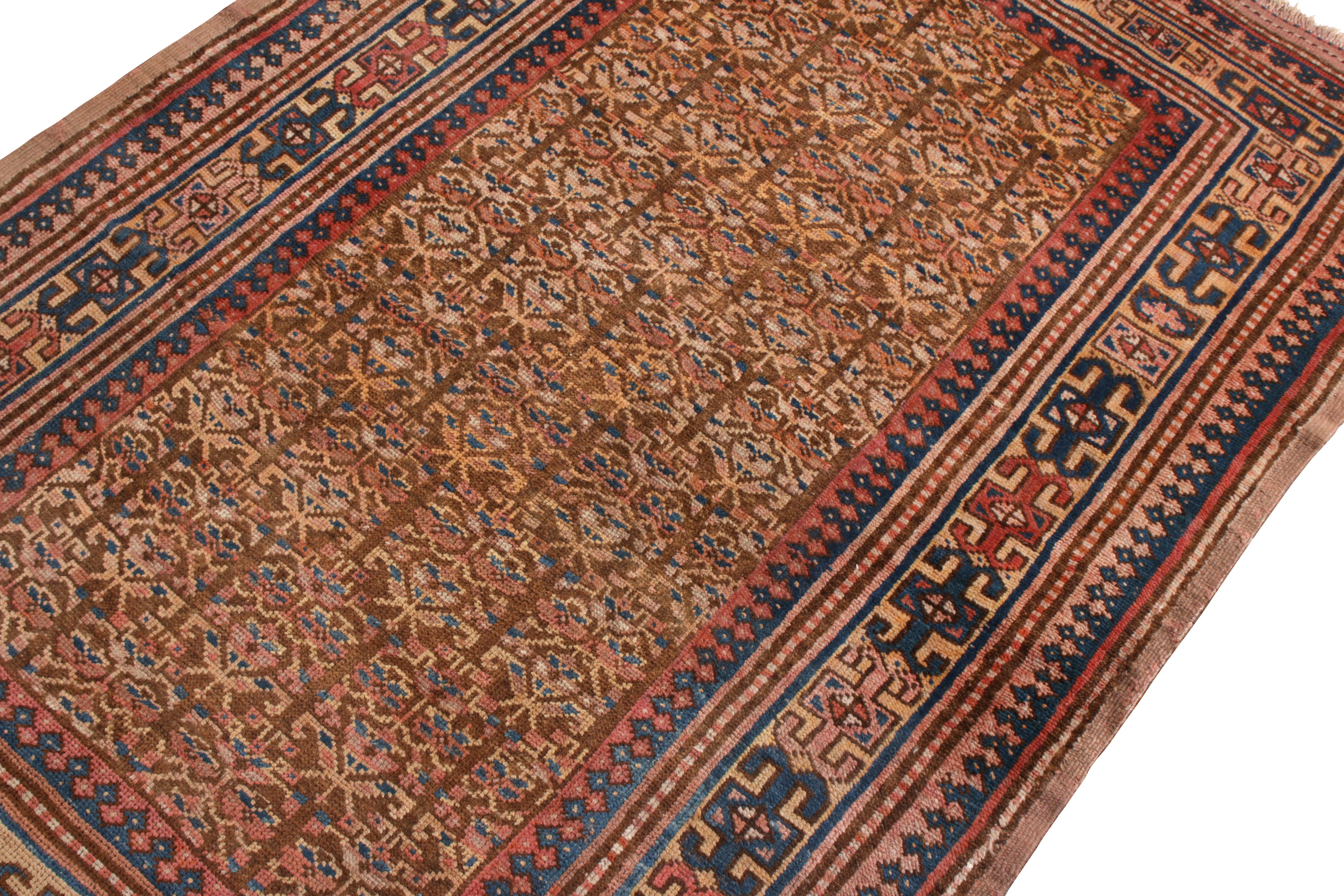 Handgeknüpfter antiker Hamadan-Teppich mit geometrischem Muster von Teppich & Kelim (Persisch) im Angebot