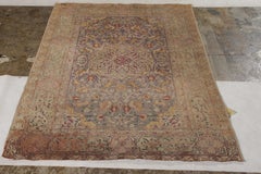 Hand-Knotted Antique Kayseri Rug in Green Medallion Pattern by Rug & Kilim