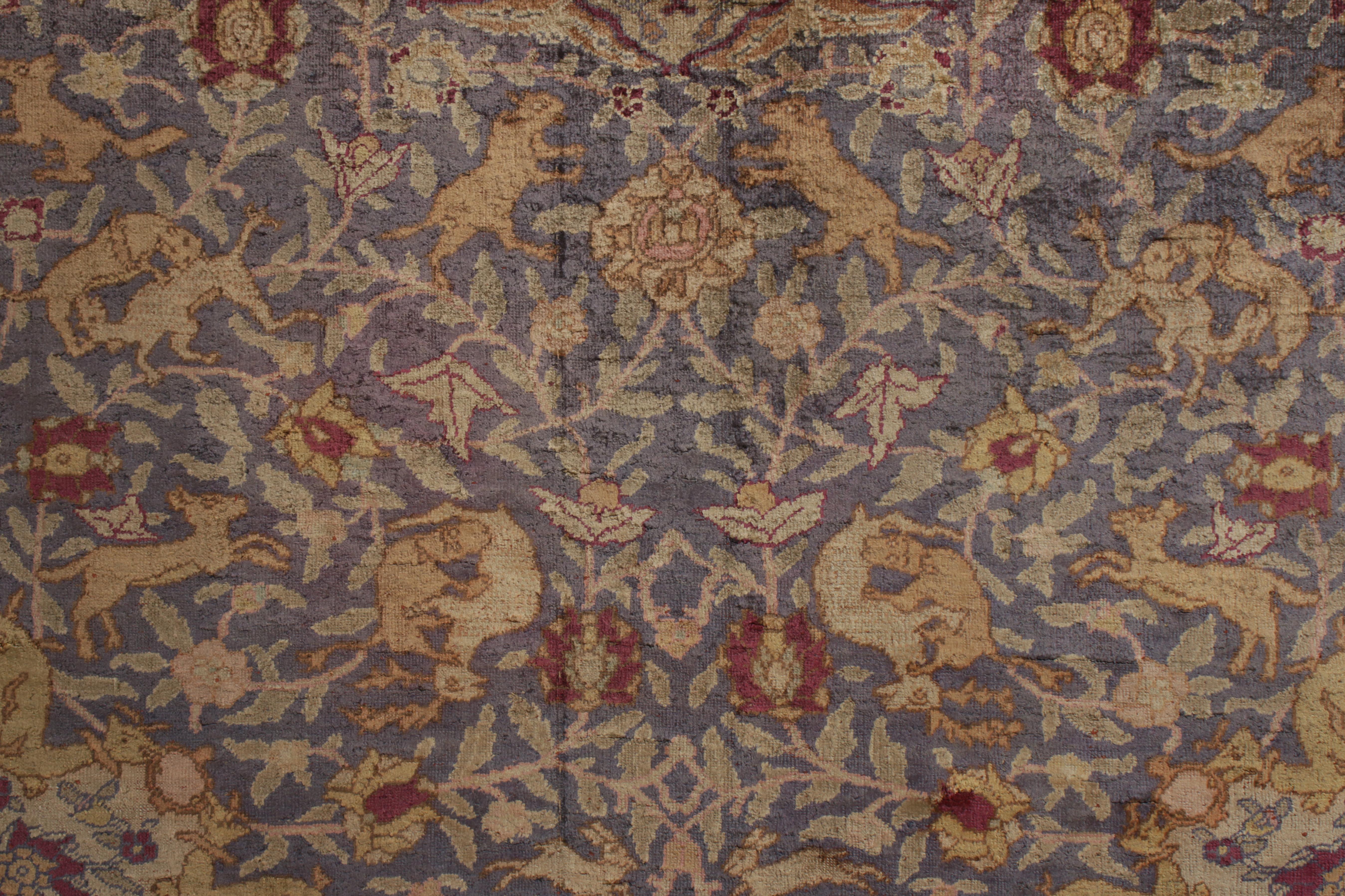 Handgeknüpfter antiker Kayseri-Teppich in grünem Medaillonmuster von Teppich & Kelim im Zustand „Gut“ im Angebot in Long Island City, NY