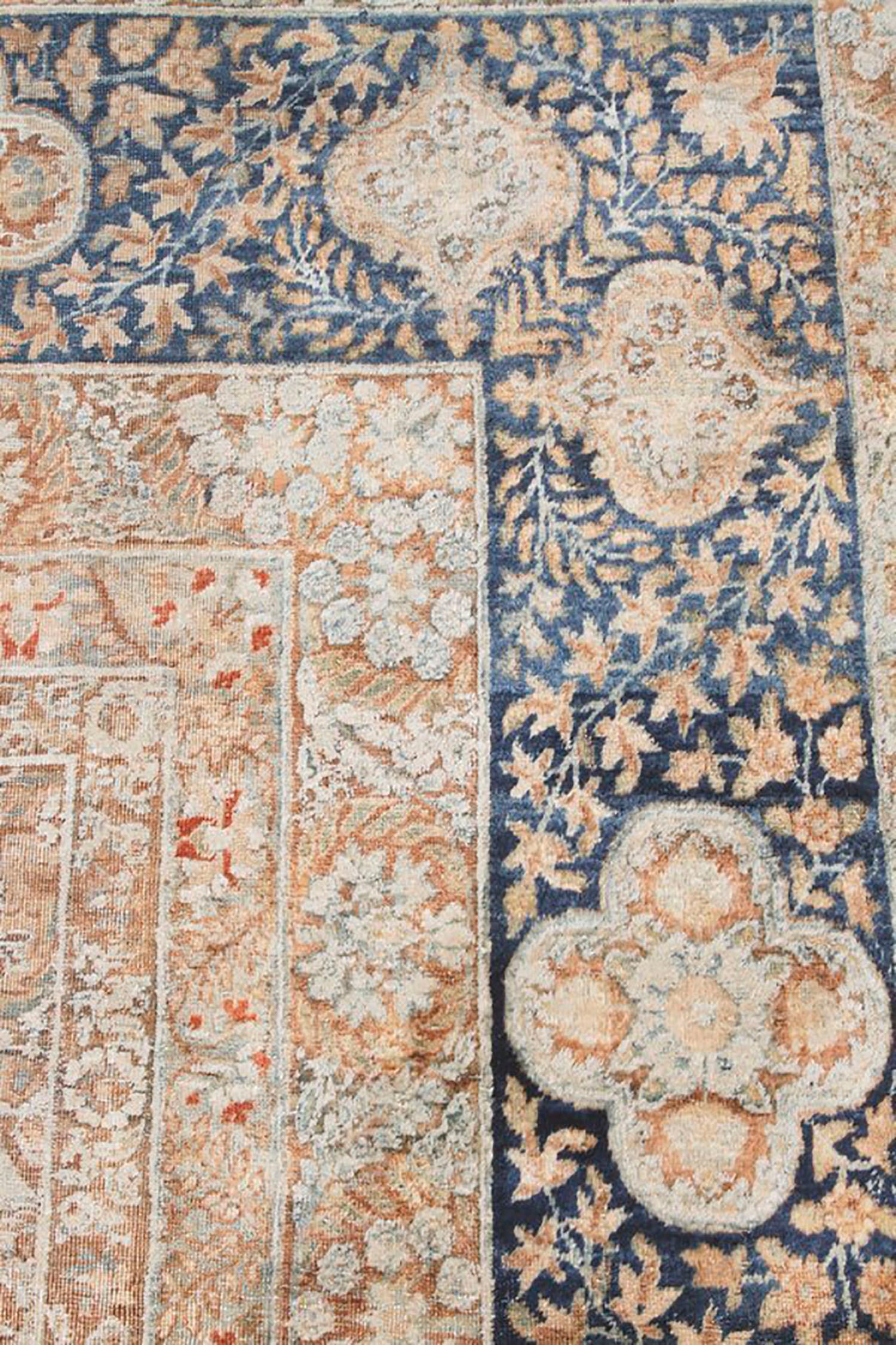 Hand-Knotted Hand Knotted Persian Rug in Beige All-Over Geometric Pattern For Sale