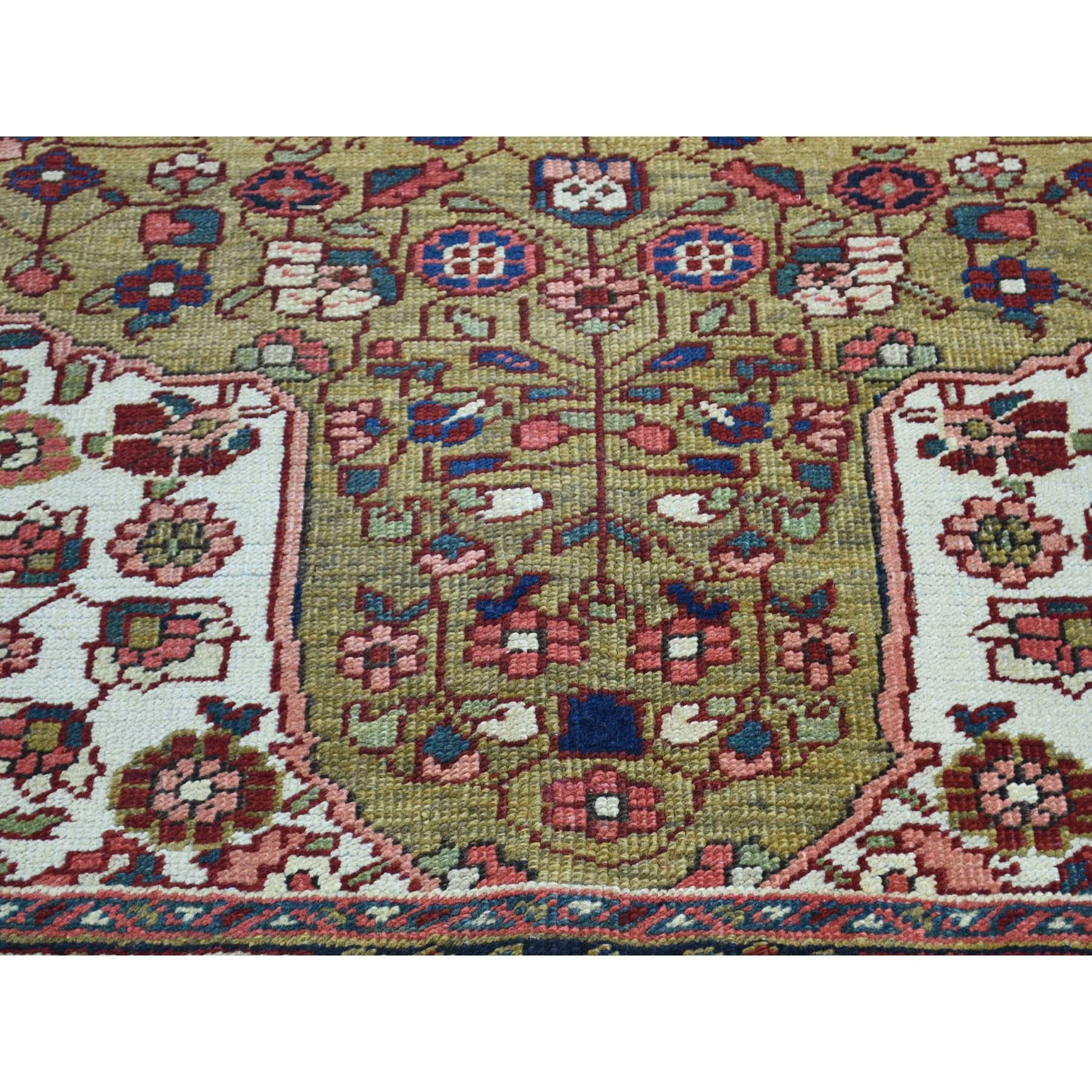 Other Hand Knotted Antique Persian Heriz Mint Condition Oriental Rug For Sale