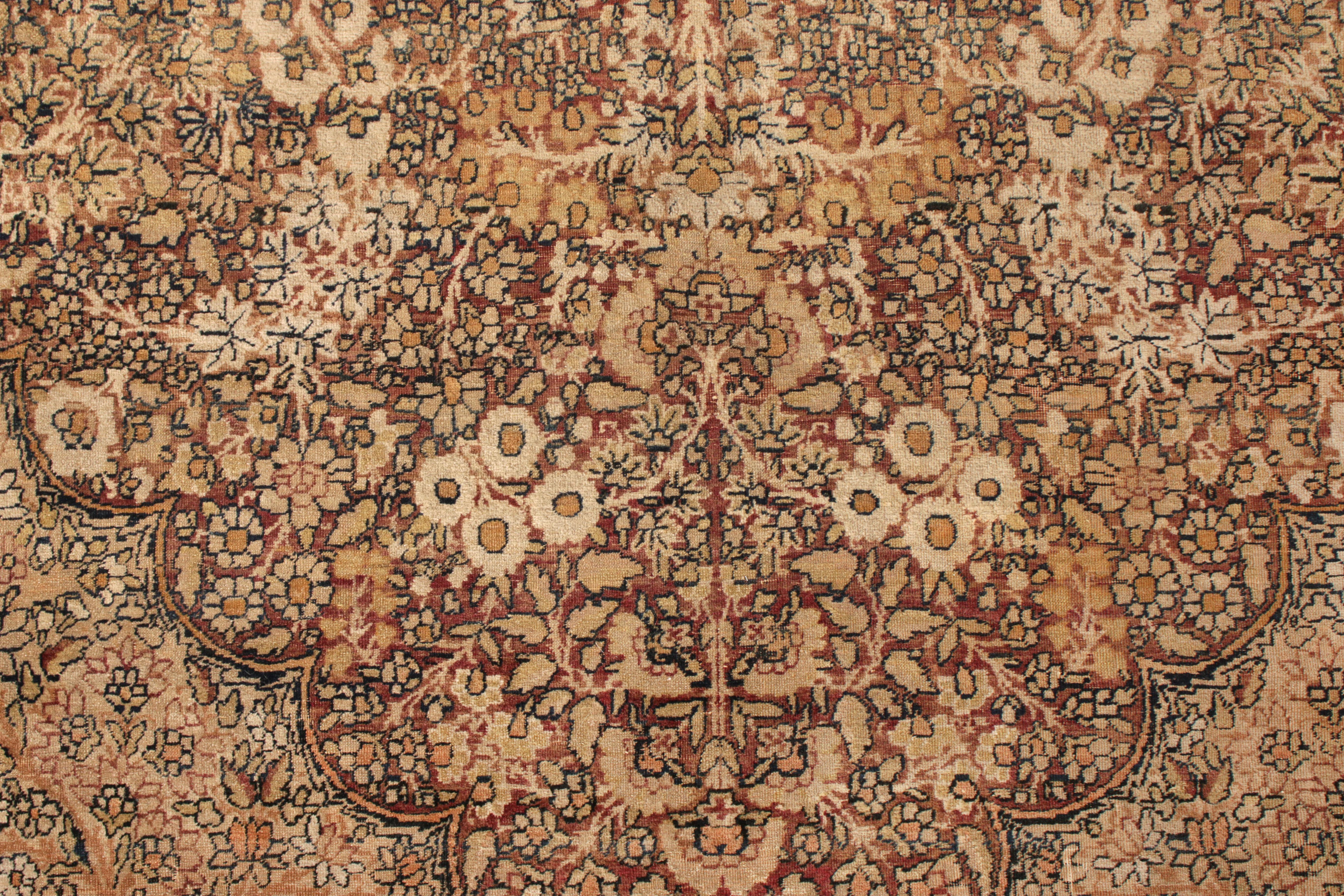 Handgeknüpfter antiker persischer Kermanshah-Teppich mit Medaillonmuster von Teppich & Kelim im Zustand „Gut“ im Angebot in Long Island City, NY
