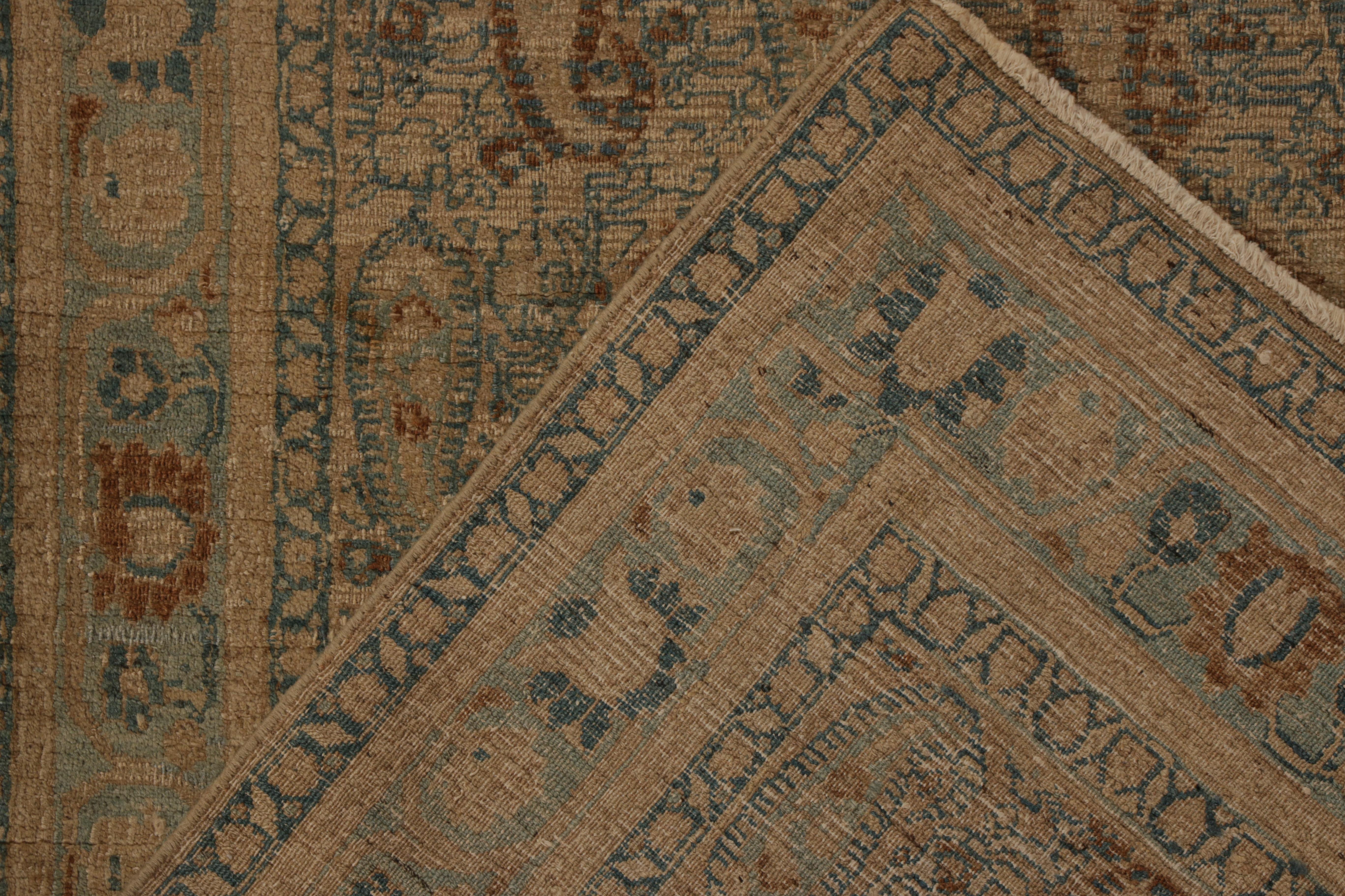 Handgeknüpfter antiker persischer Teppich, beige-braunes Paisleymuster von Teppich & Kelim im Angebot 2