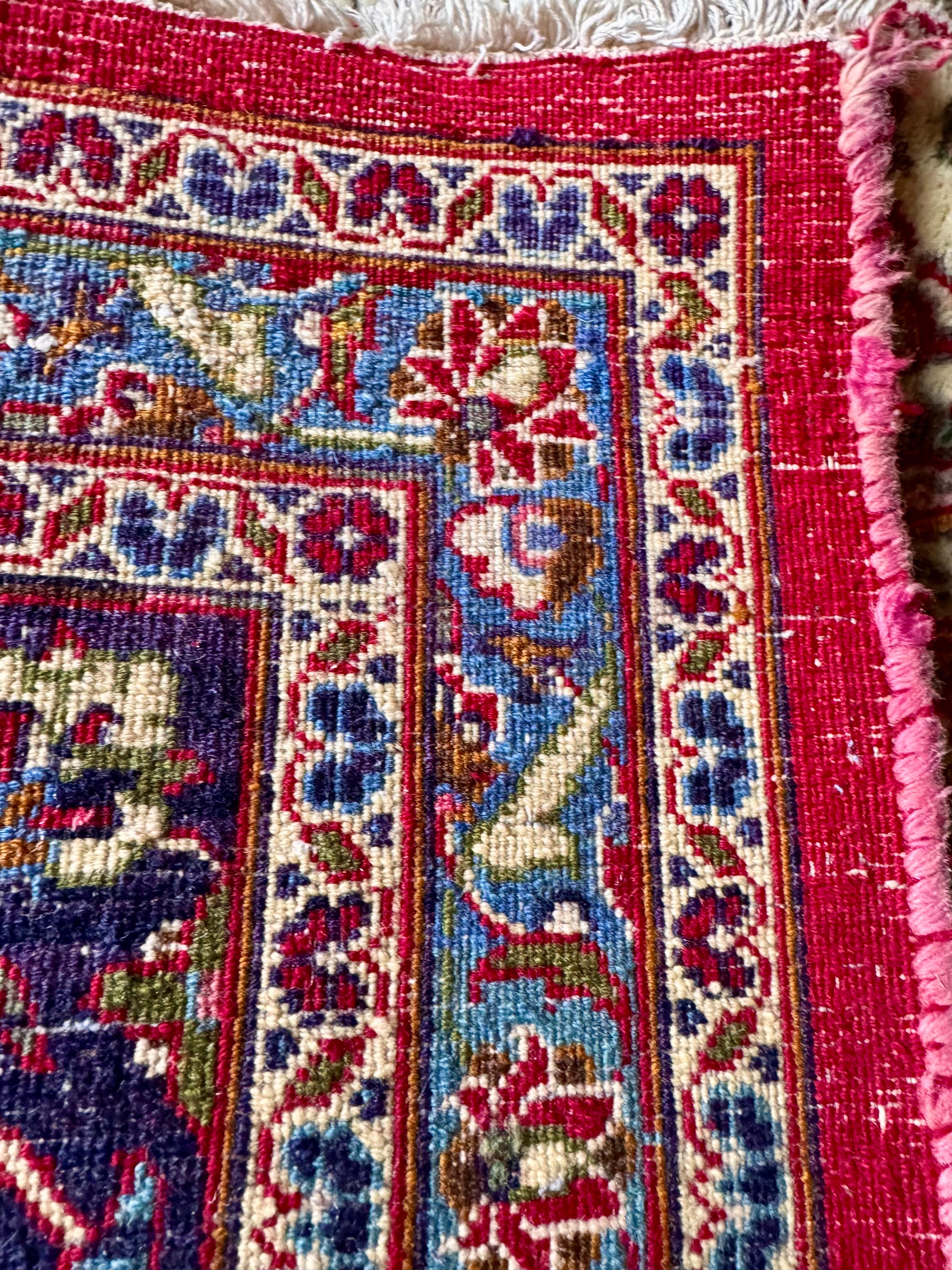 Heriz Serapi Tapis persan ancien noué à la main en vente
