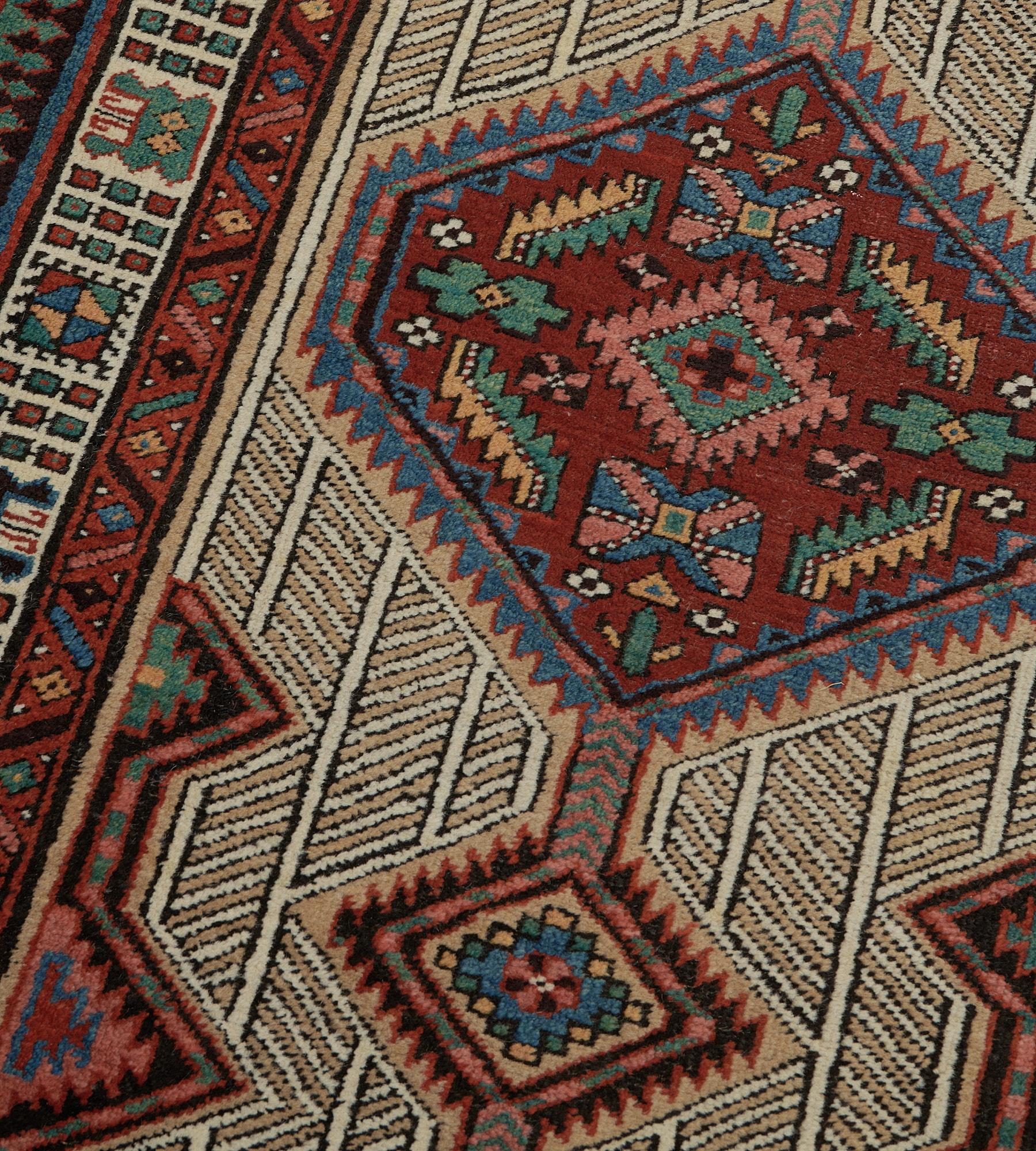 Hand-Knotted Antique Persian Serab Runner In Good Condition For Sale In West Hollywood, CA