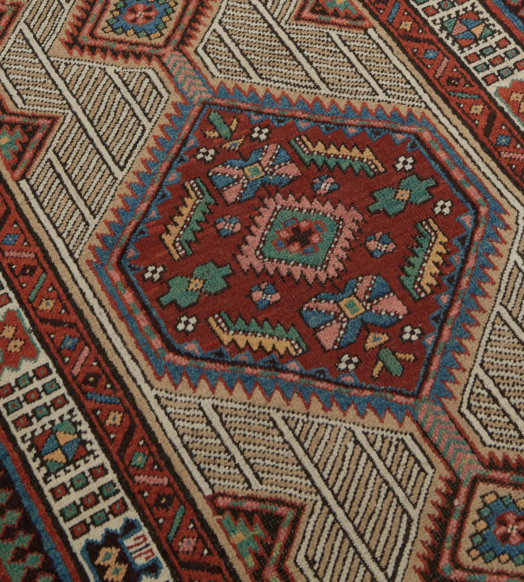 19th Century Hand-Knotted Antique Persian Serab Runner For Sale