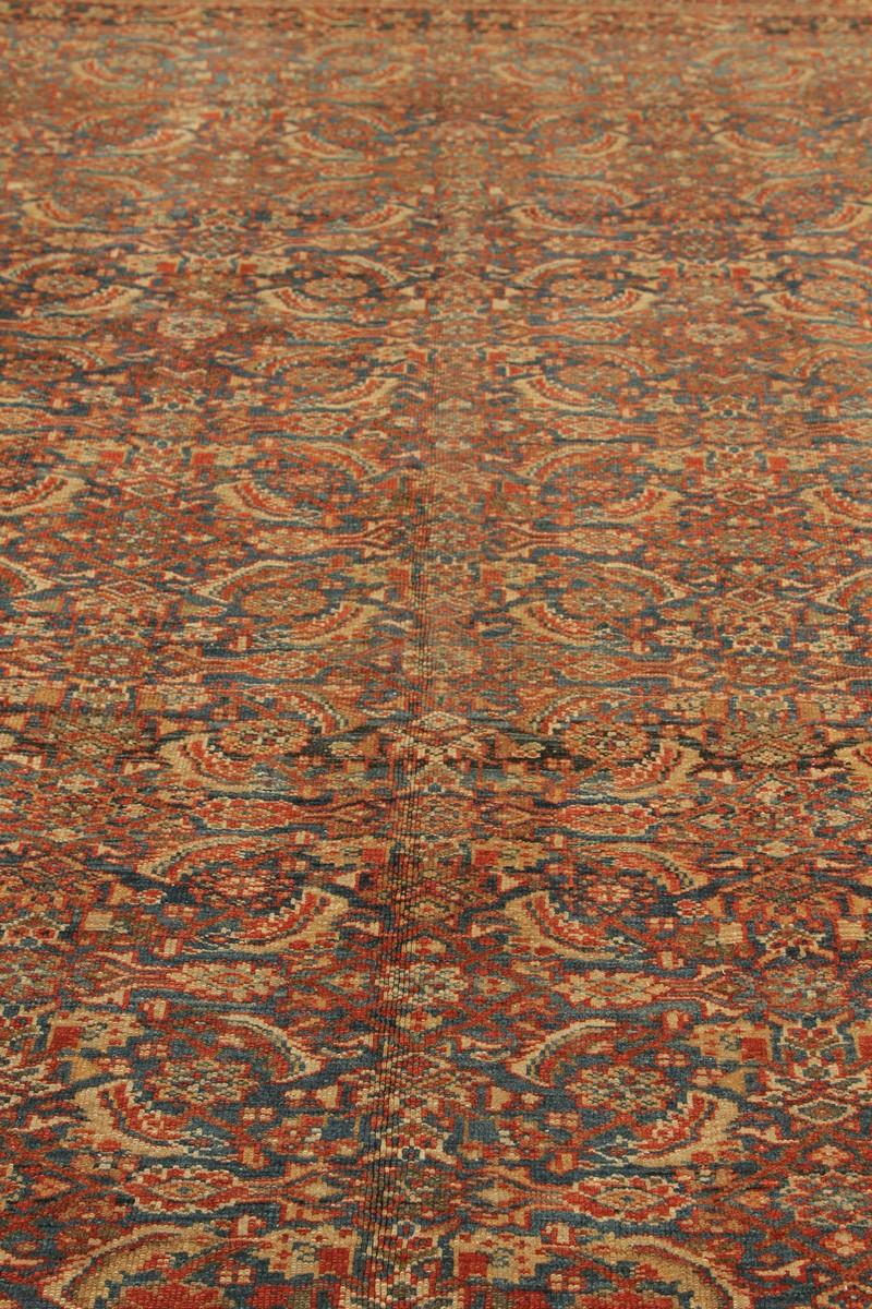 Handgeknüpfter antiker Sultanabad-Perserteppich in rotem Blumenmuster von Teppich & Kelim (Persisch) im Angebot