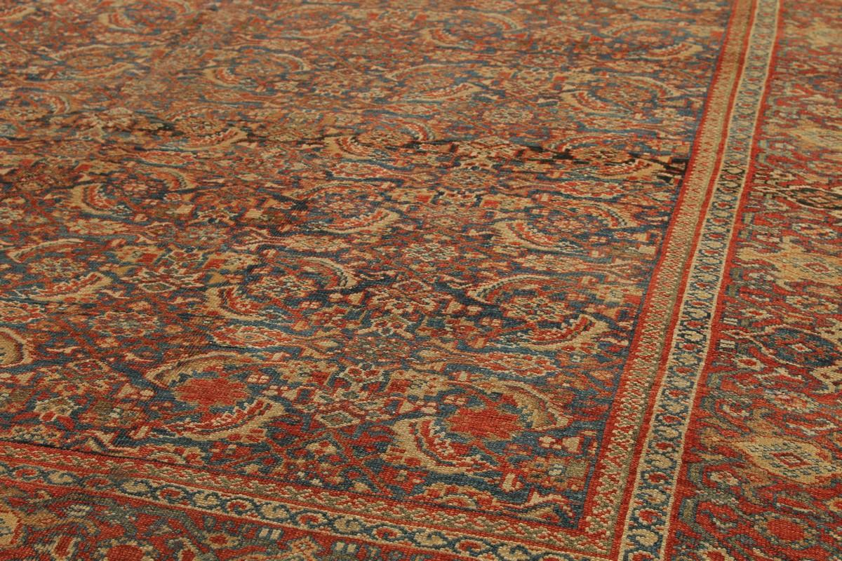 Handgeknüpfter antiker Sultanabad-Perserteppich in rotem Blumenmuster von Teppich & Kelim (Frühes 20. Jahrhundert) im Angebot