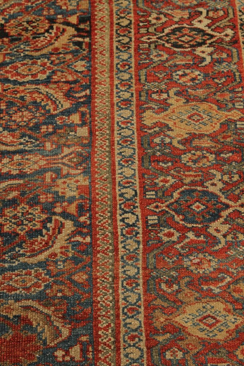 Handgeknüpfter antiker Sultanabad-Perserteppich in rotem Blumenmuster von Teppich & Kelim (Wolle) im Angebot