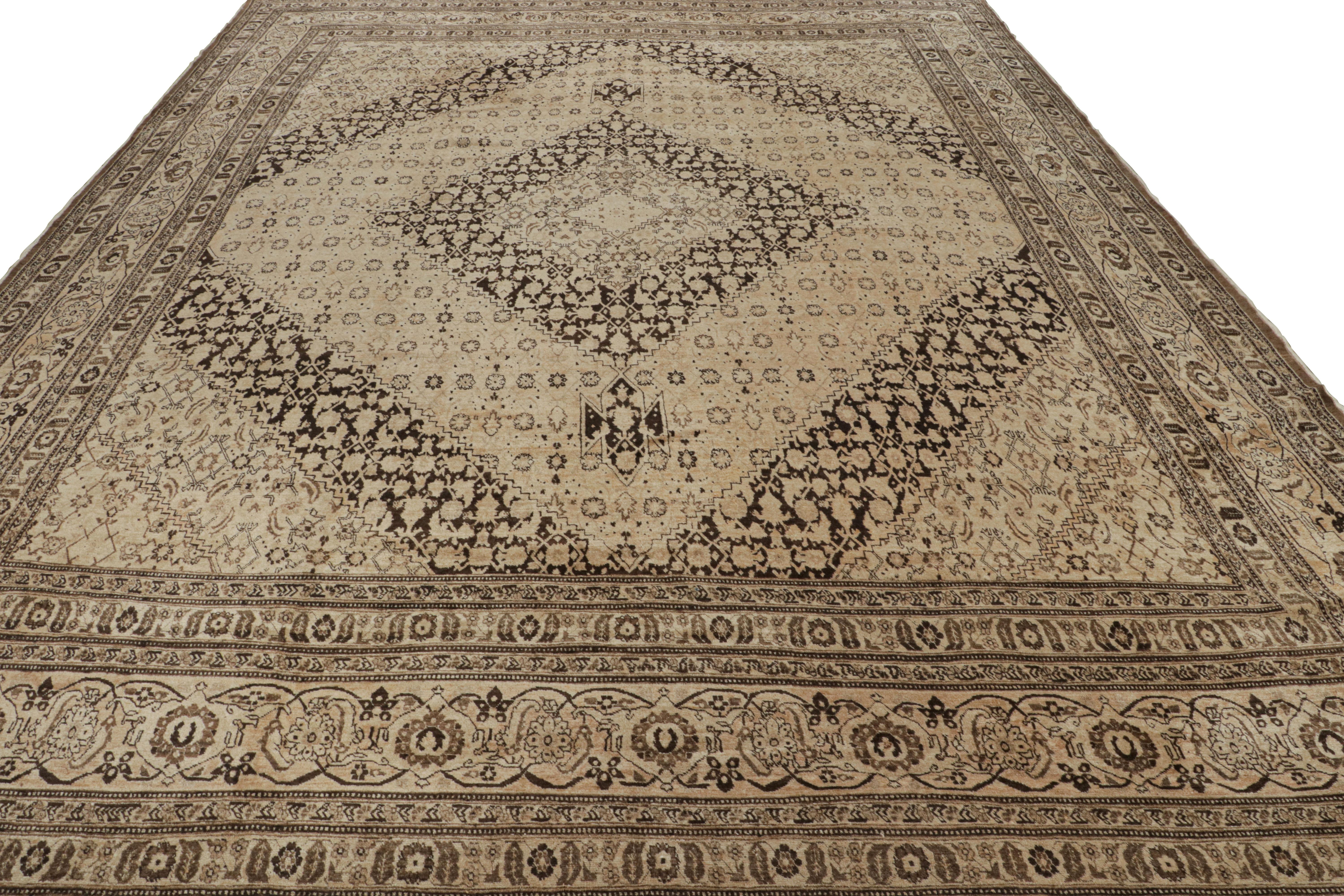 Hand-Knotted Oversized Antique Hadji Jallili Persian Tabriz Rug, from Rug & Kilim For Sale