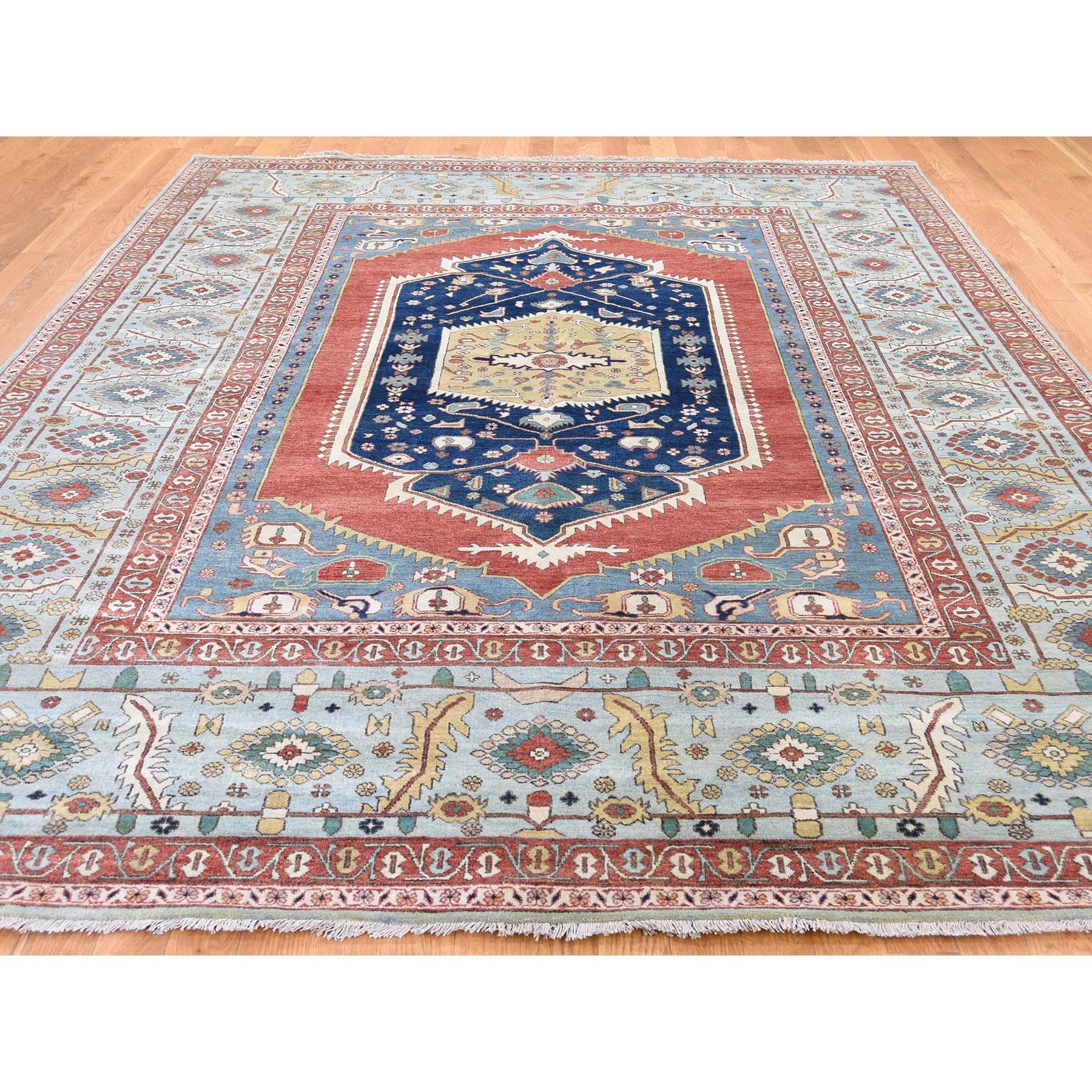 Afghan Hand Knotted Antiqued Bakshaish Re-Creation Pure Wool Oriental Rug