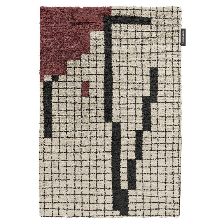 Viewpoint Rug Hand Knotted Bird's Eye View Rug by Spacewarp For Sale at 1stDibs