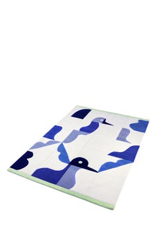 Hand Knotted Birds Rug by Hatsu