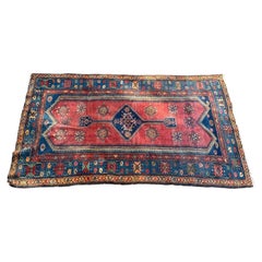 Hand-Knotted Caucasian Kazak Style Rug, Circa 1940- 1960