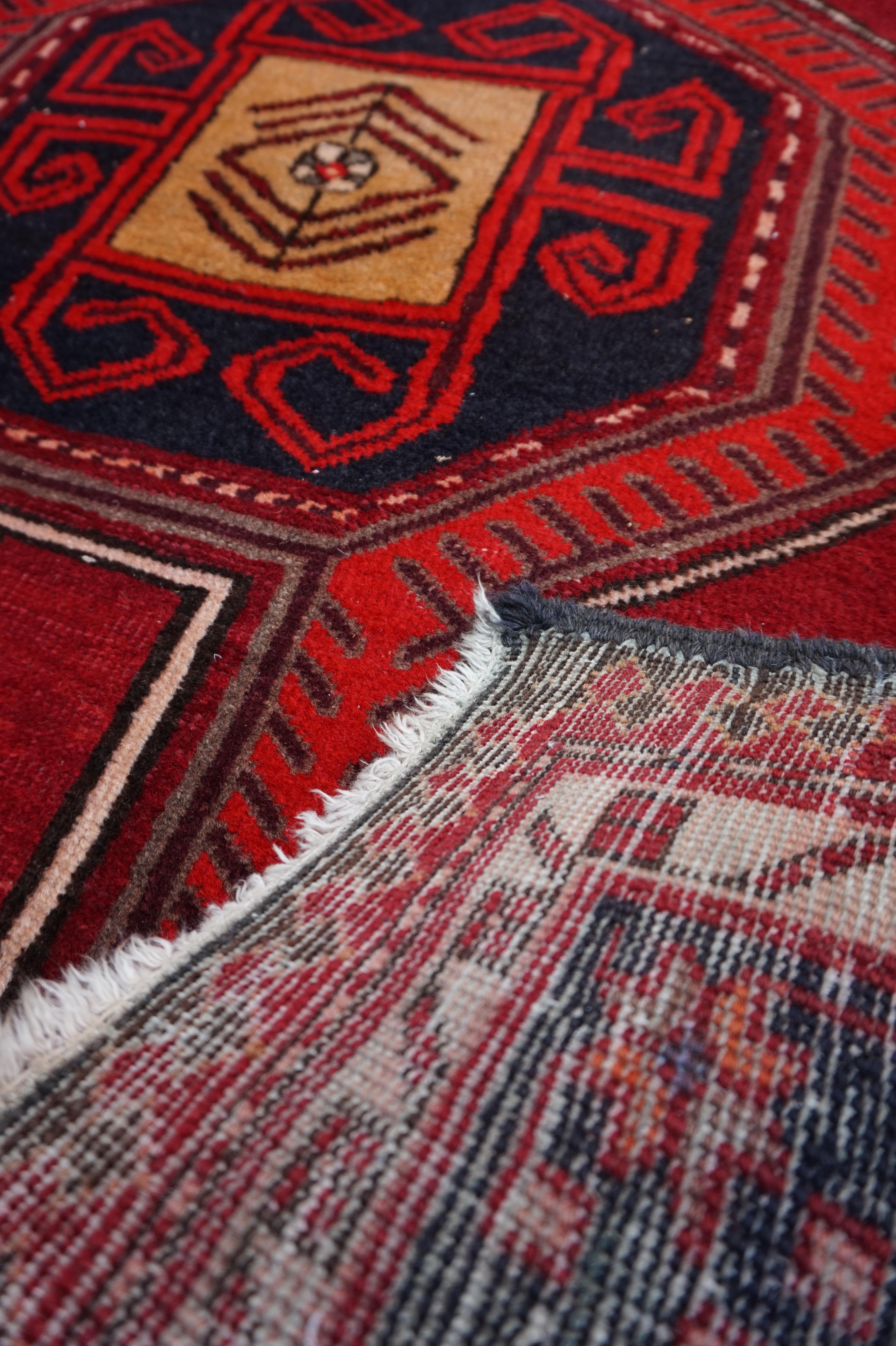 Hand Knotted Caucasus Tribal Runner Bold Symbolism & Vibrant Colours For Sale 2