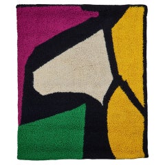 Retro Hand Knotted Color Block Wall Hanging Tapestry