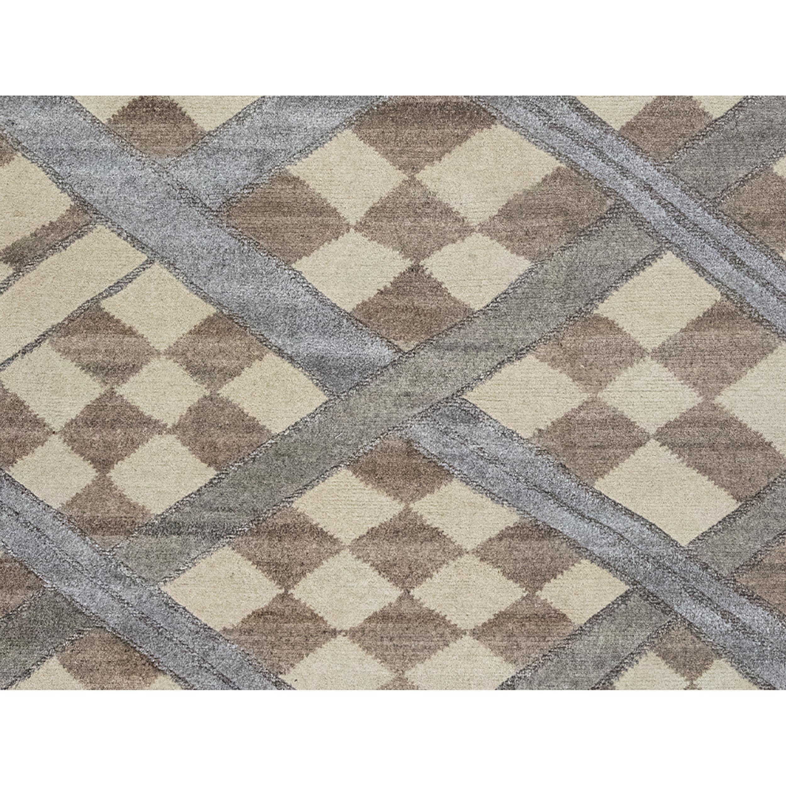 Luxuriöser moderner handgeknüpfter Teppich Kongo Kampala Mesa 10x14 (Moderne) im Angebot