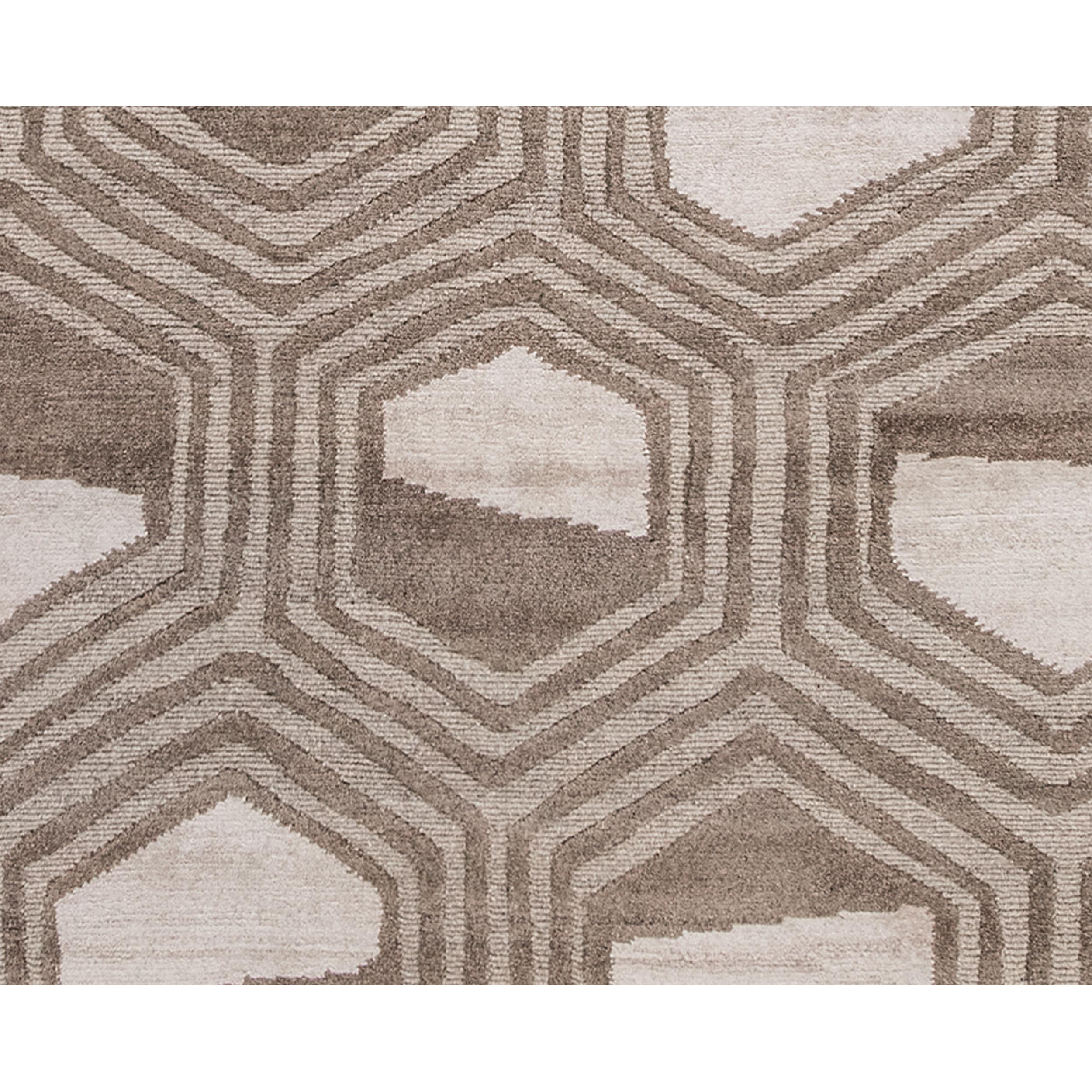Indian Luxury Modern Hand-Knotted Congo Mali Dune 10x14 Rug For Sale