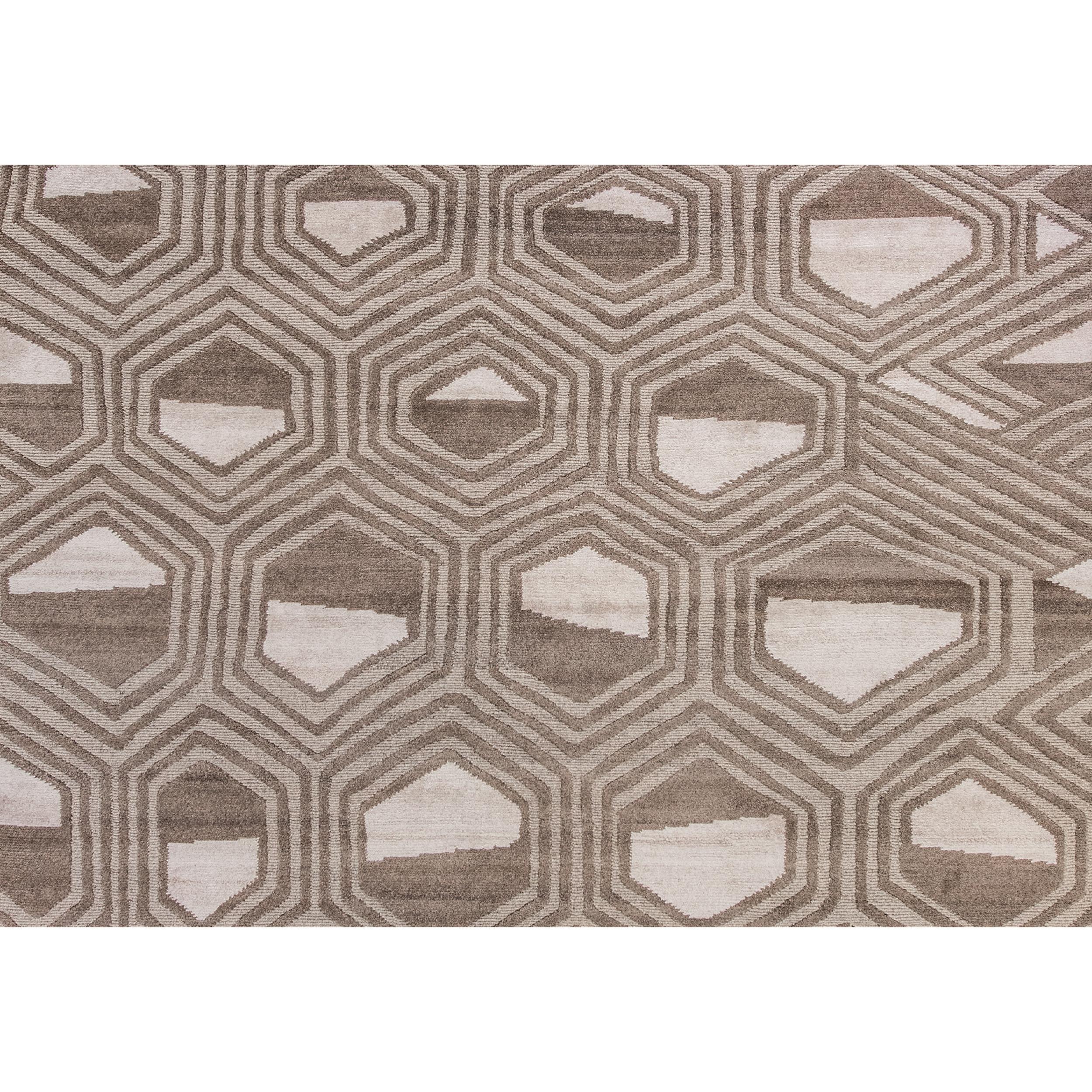Luxuriöser moderner handgeknüpfter Teppich Congo Mali Dune 10x14 (Handgeknüpft) im Angebot