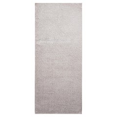 Rug & Kilim's Hand Knotted Contemporary Rug in Gray Textural Geometric Pattern