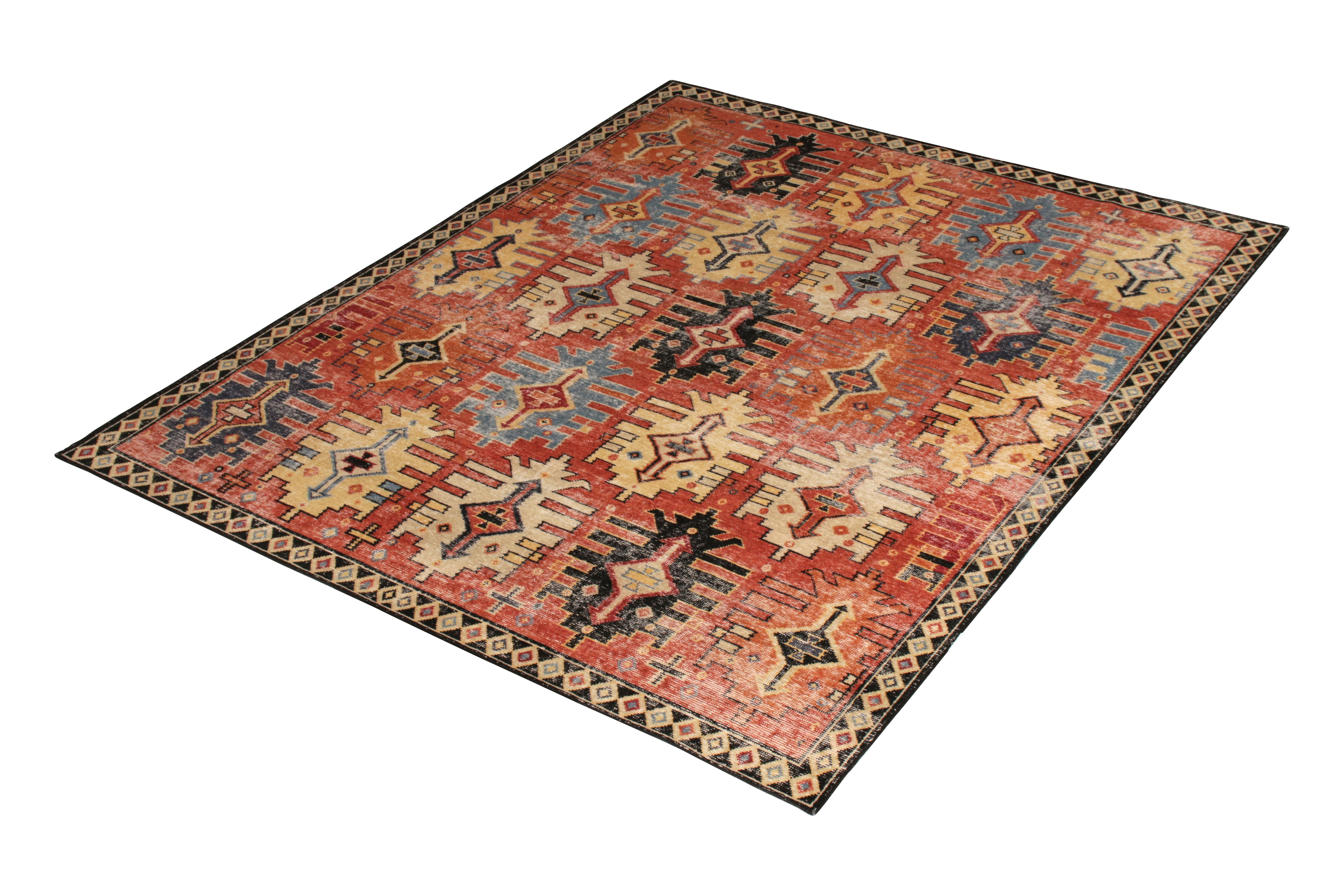 This hand knotted classic rug joins the latest additions to the Homage Collection by Rug & Kilim, an ambitious custom-capable encyclopedia of periods recapturing and reinventing an unprecedented range of international styles including Oriental