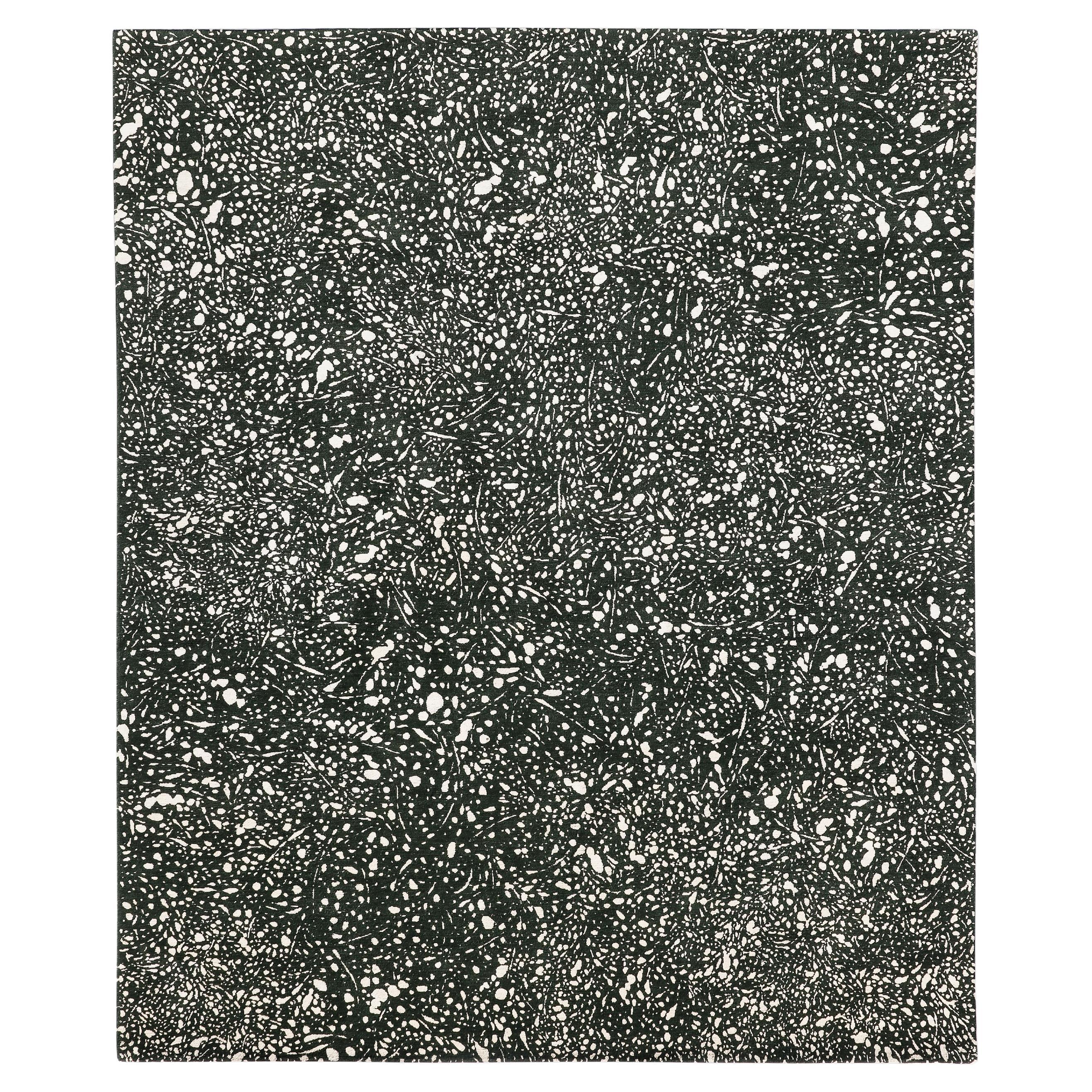 Hand Knotted "Encre" Rug 170, Florian Pretet and Lisa Mukhia Pretet For Sale