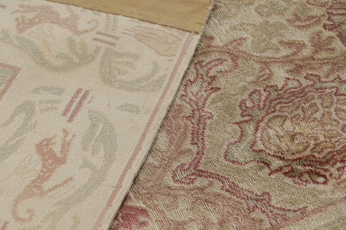 Rug & Kilim’s European Style Rug in Beige Brown with Floral Patterns “Granada” For Sale 1