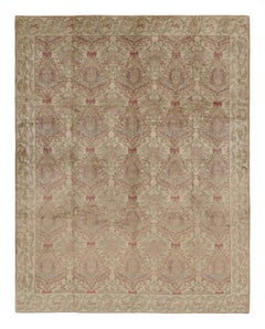 Rug & Kilim's European Style Rug in Beige Brown with Floral Patterns Granada (tapis de style européen en beige et brun avec des motifs floraux)