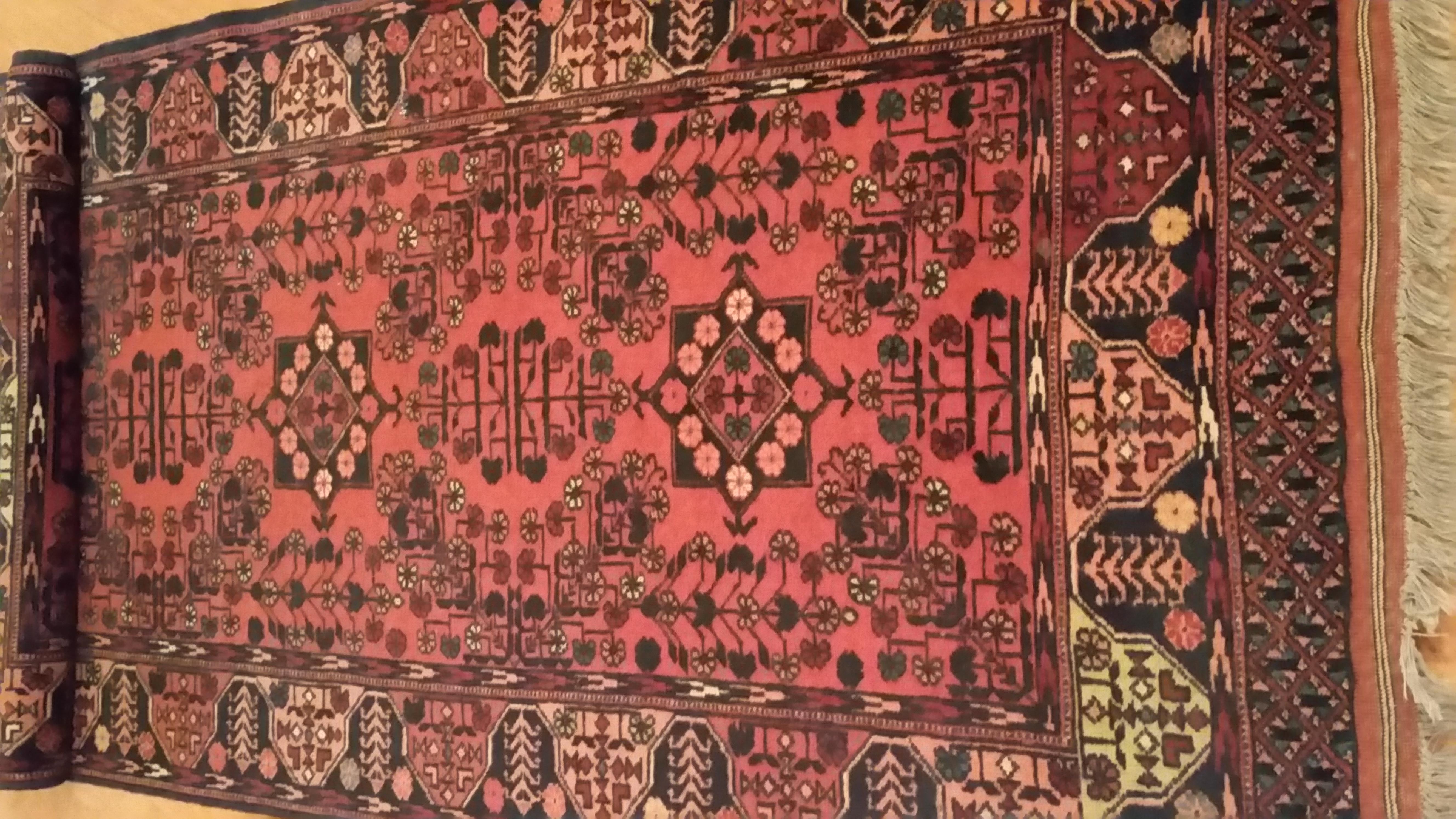 Turkish Hand-Knotted Extra Long Oriental Runner, Wool and Cotton 'All Over Pattern' For Sale