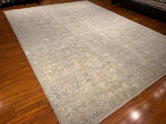 Hand-Knotted Farahan Wool Rug, 9' x 12', Afghan Tribal Design, New