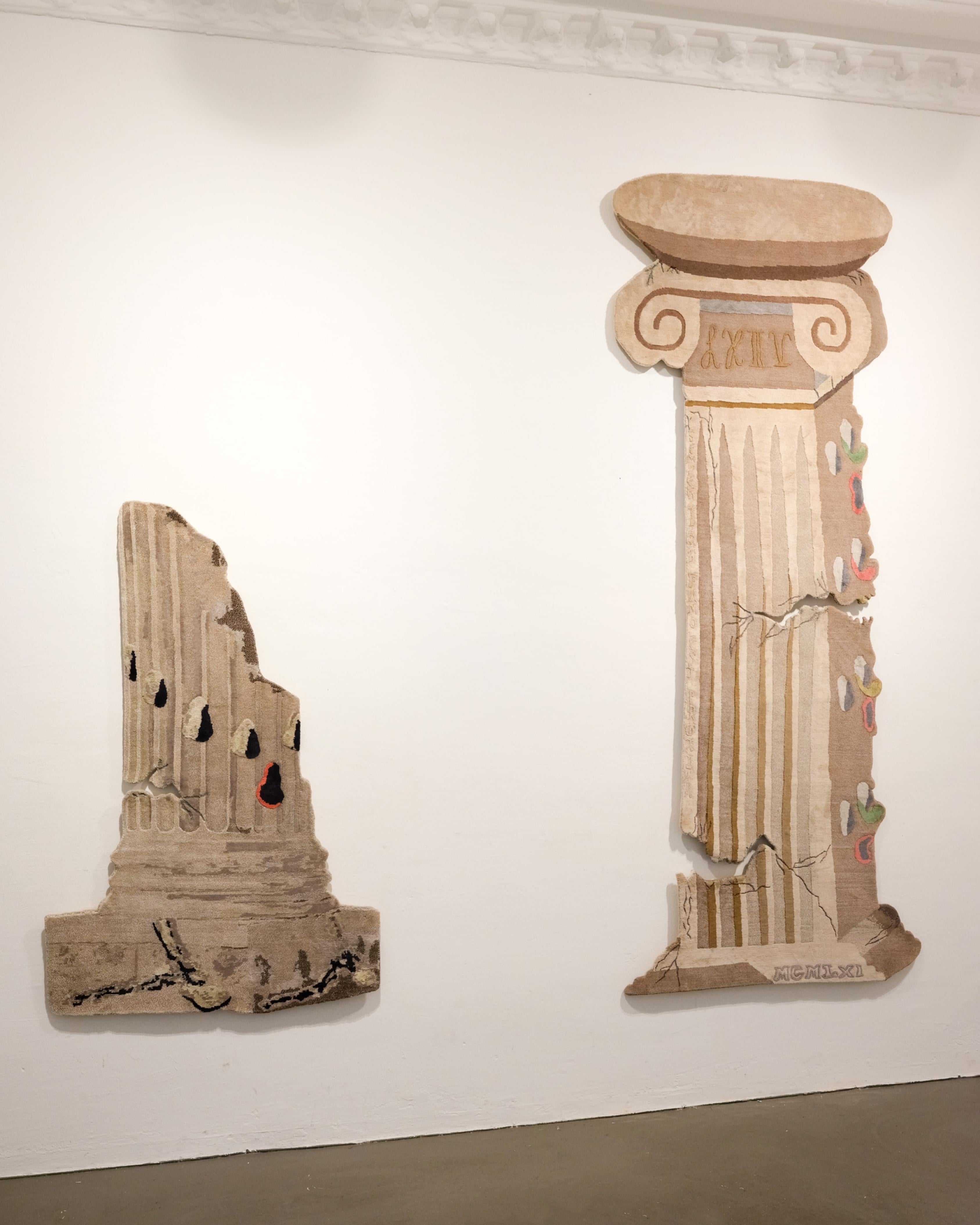 Contemporary Hand-Knotted Figurative Roman Rug & Tapestry Made from Wool, Silk and Linen (L) For Sale