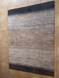 Hand-Knotted Gabbeh Persian Rug, Wool, Custom Made, 21st Century, New